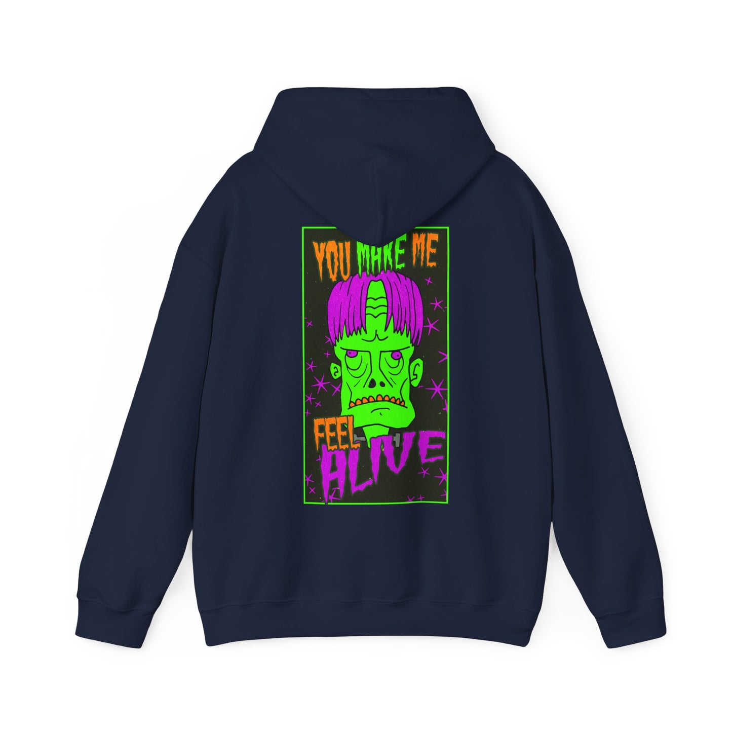 Unisex Hooded Sweatshirt - Frankenstein Monster Design - ALIQUOS