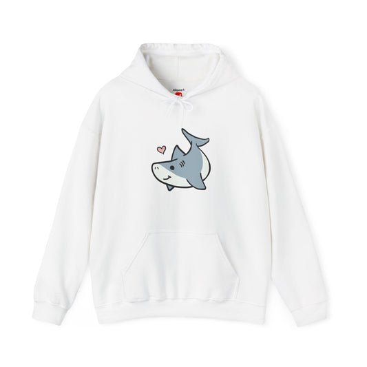 Unisex Hooded Sweatshirt - Love Shark - Aliquos
