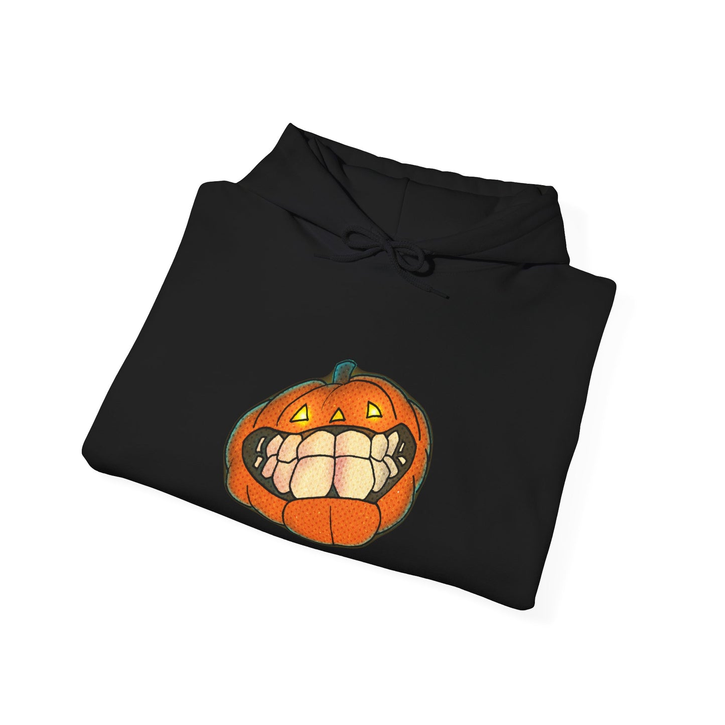Sweat à capuche unisexe - Motif « citrouille souriante » 