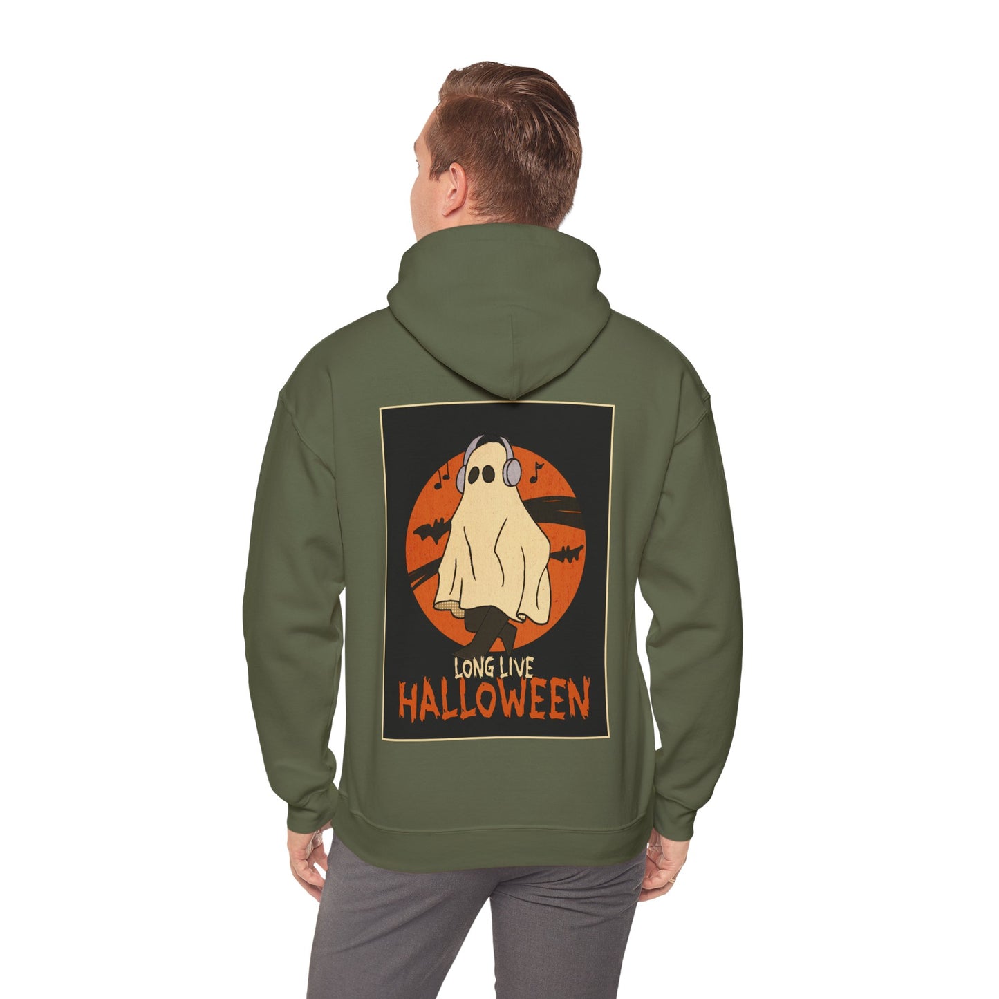 Sweat à capuche unisexe - Motif « Fantôme musical » 