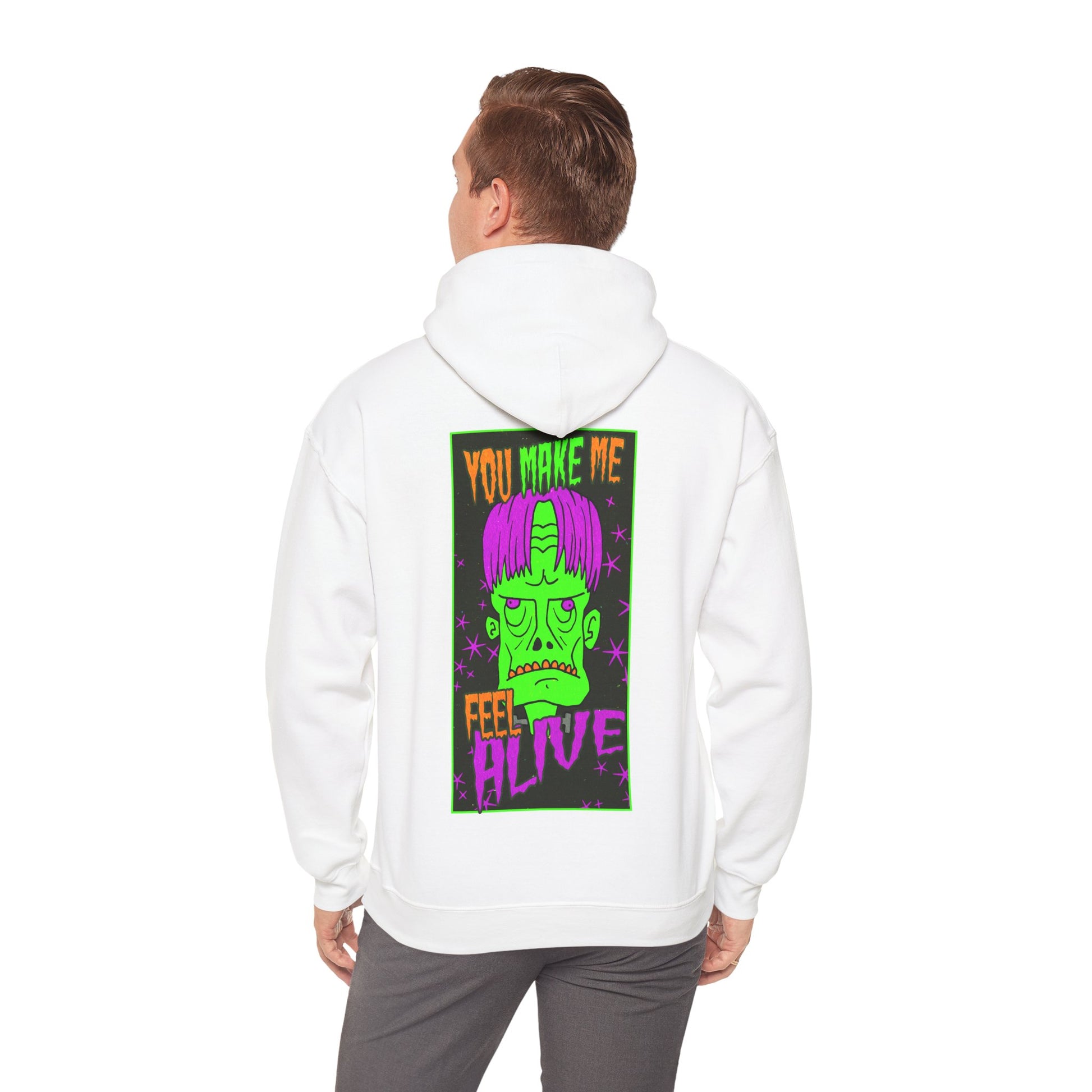 Unisex Hooded Sweatshirt - Frankenstein Monster Design - ALIQUOS