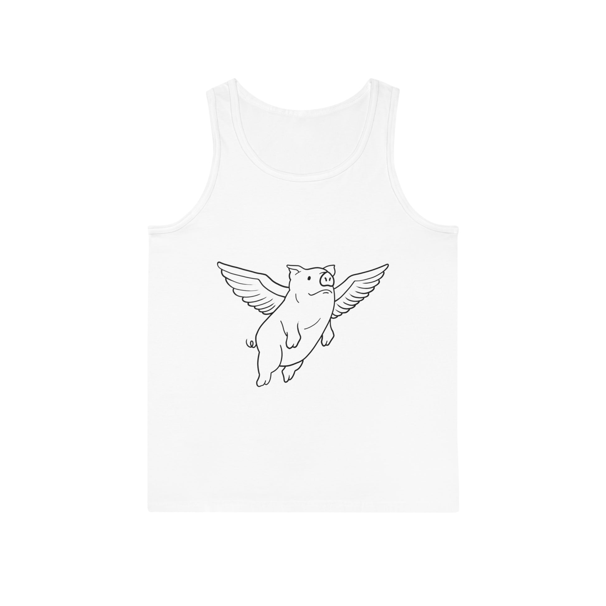 Flying Piggy Unisex Softstyle Tank Top - ALIQUOS