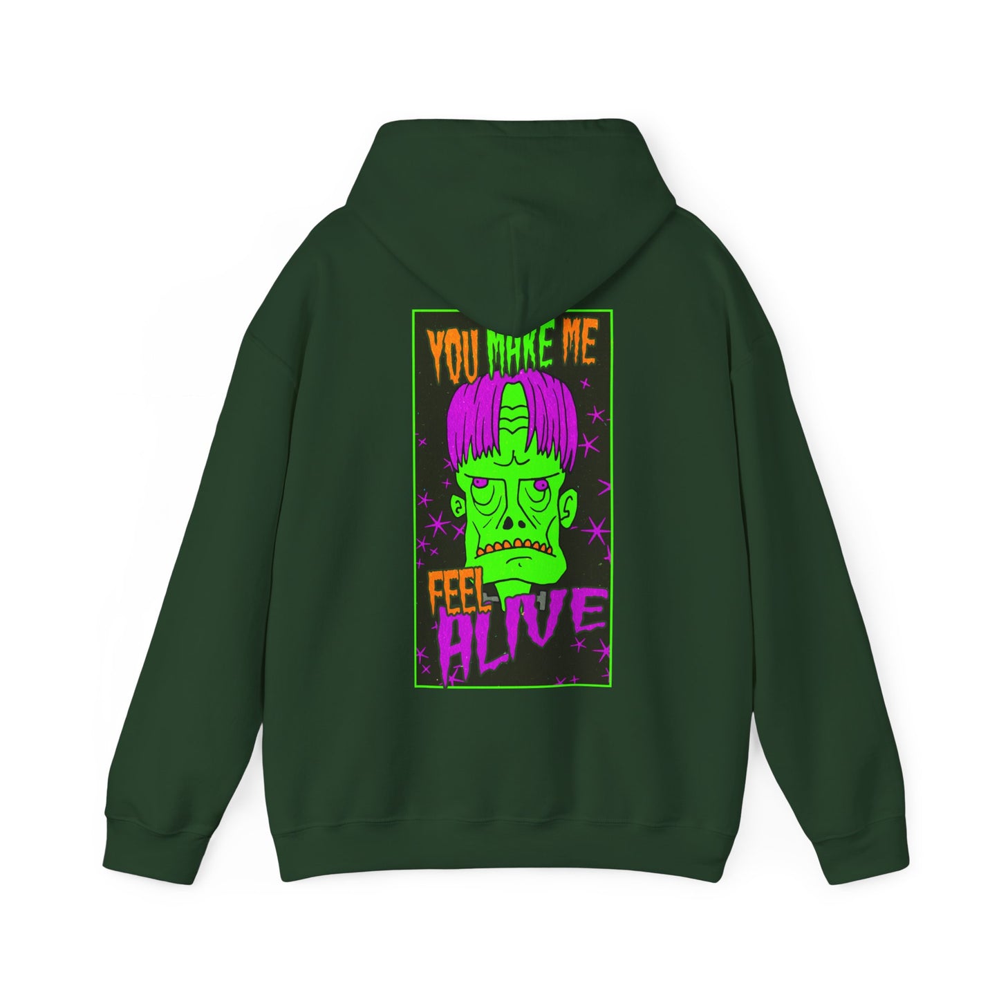 Unisex Hooded Sweatshirt - Frankenstein Monster Design - ALIQUOS