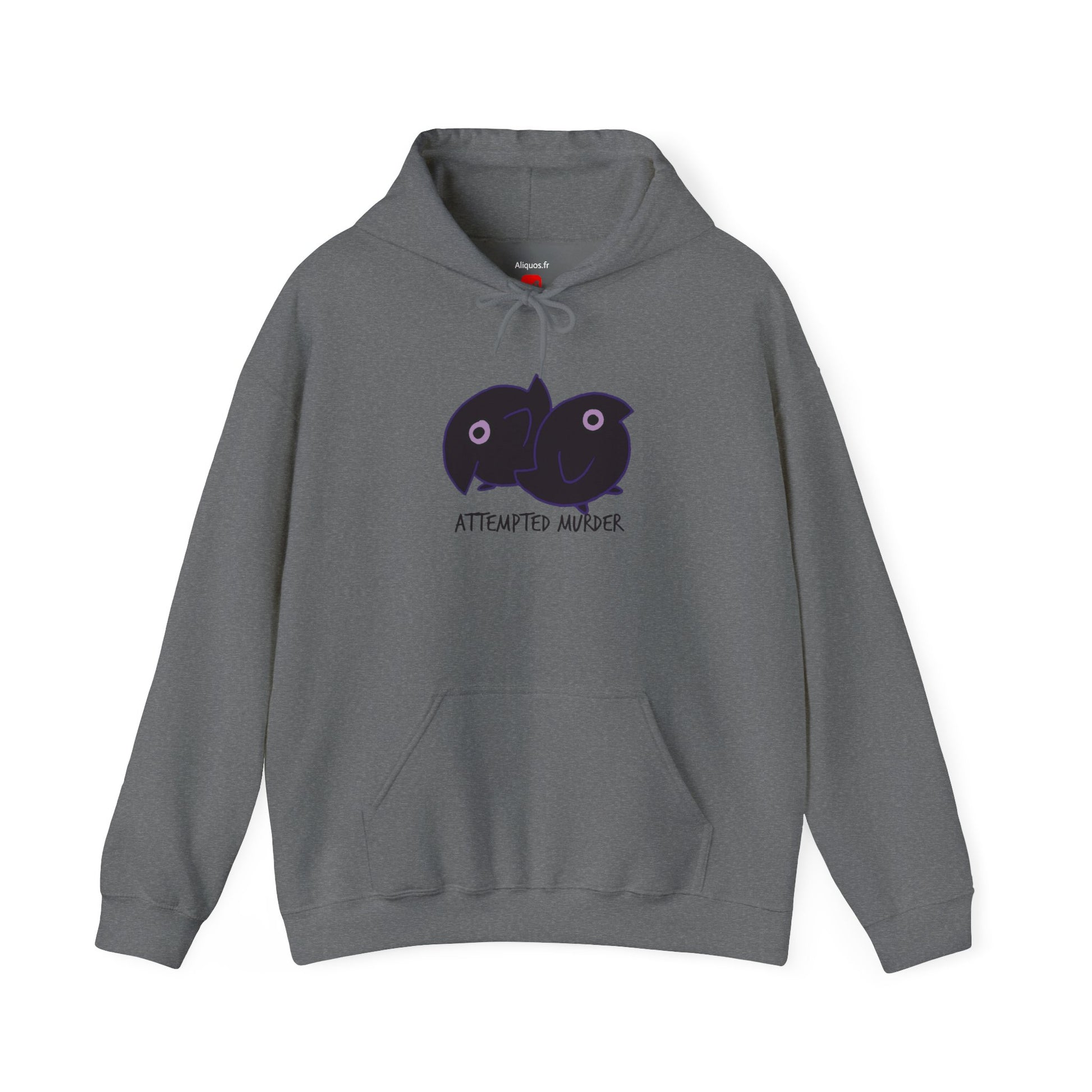 Unisex Hooded Sweatshirt -  Attempted Murder Design - ALIQUOS