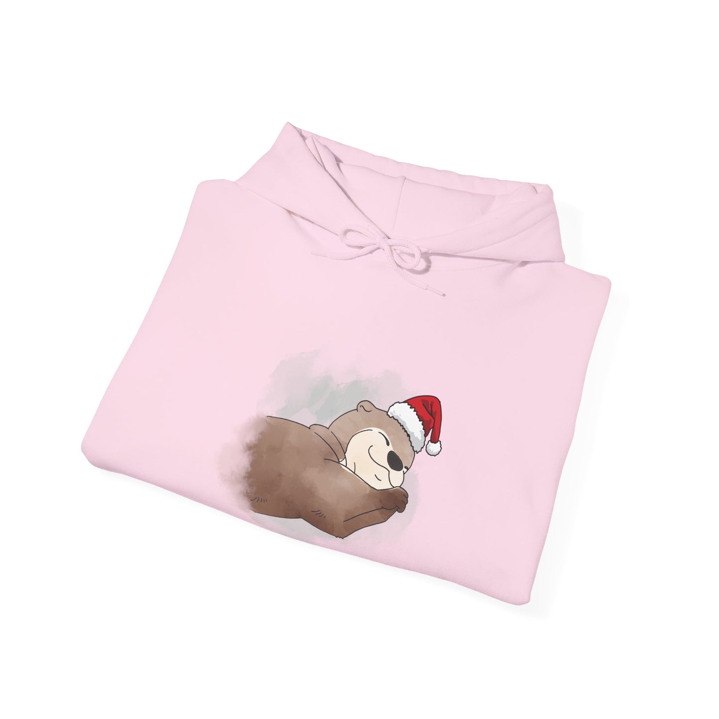 Sweat à capuche unisexe - Loutre de Noël 18 