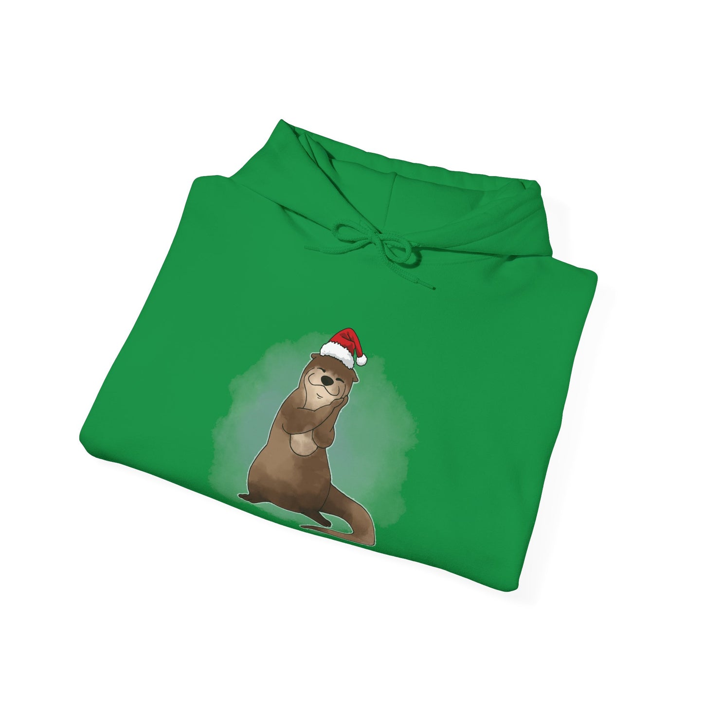 Sweat à capuche unisexe - Loutre de Noël 13 