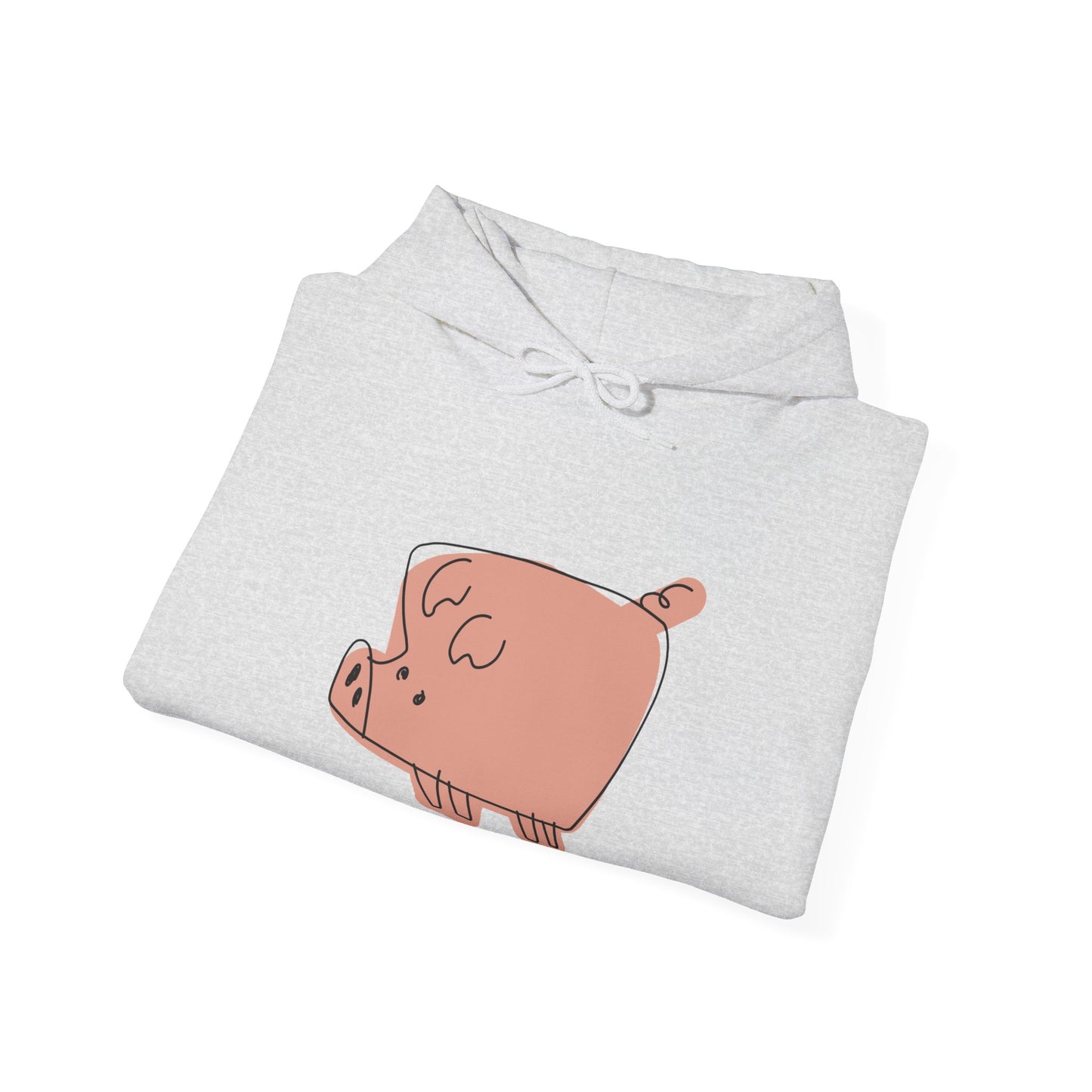 Blocky Piggy Unisex Hooded Sweatshirt - ALIQUOS