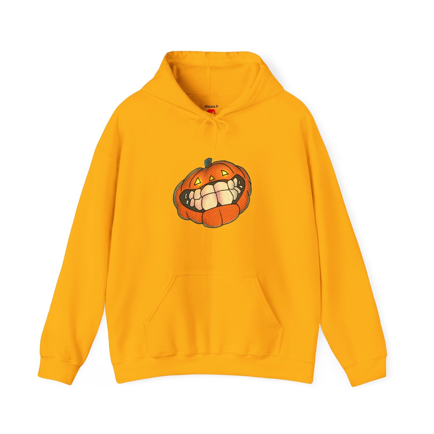 Sweat à capuche unisexe - Motif « citrouille souriante » 