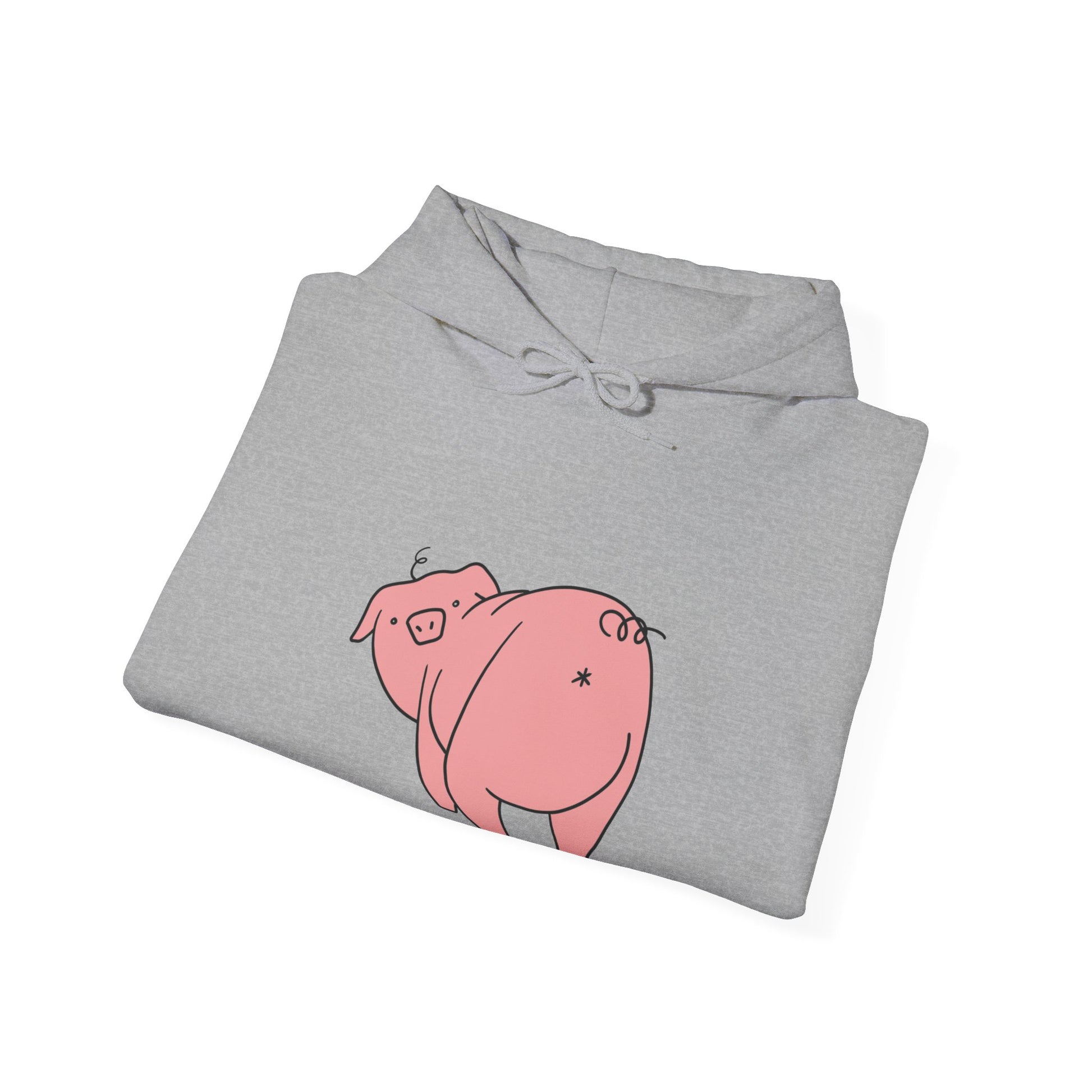 Piggy Rear Unisex Hooded Sweatshirt - ALIQUOS