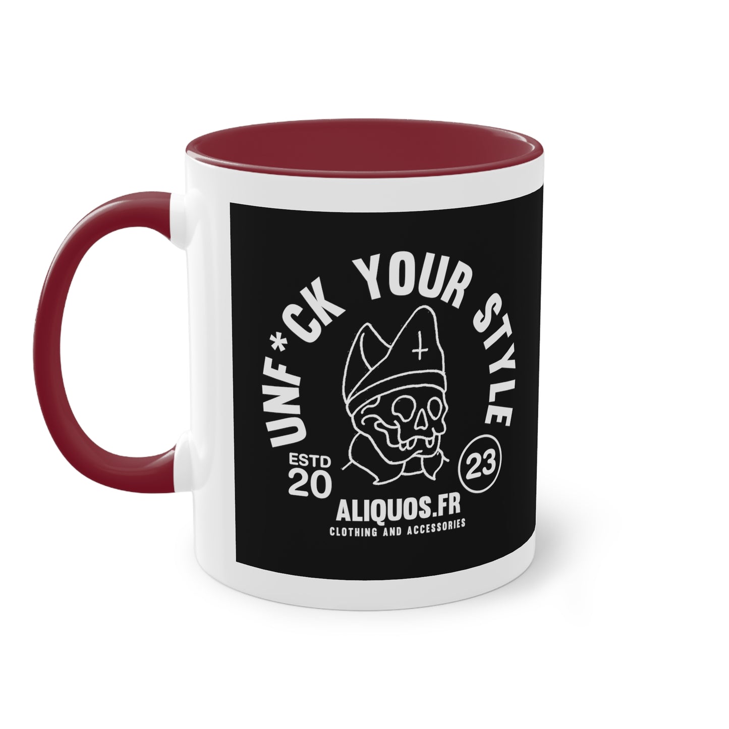 Evil Bishop Two-Tone Coffee Mug, 11oz - ALIQUOS