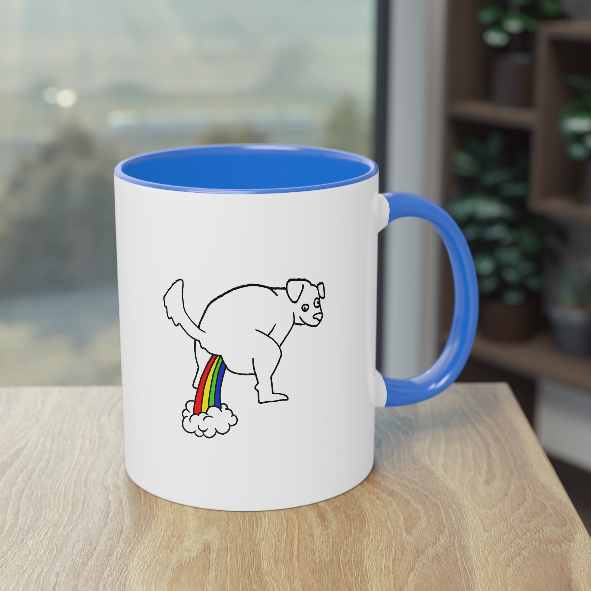Two Tone Mug - Doggy Rainbow Factory - ALIQUOS