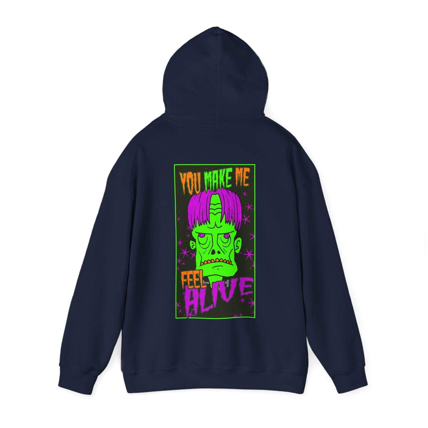 Unisex Hooded Sweatshirt - Frankenstein Monster Design - ALIQUOS