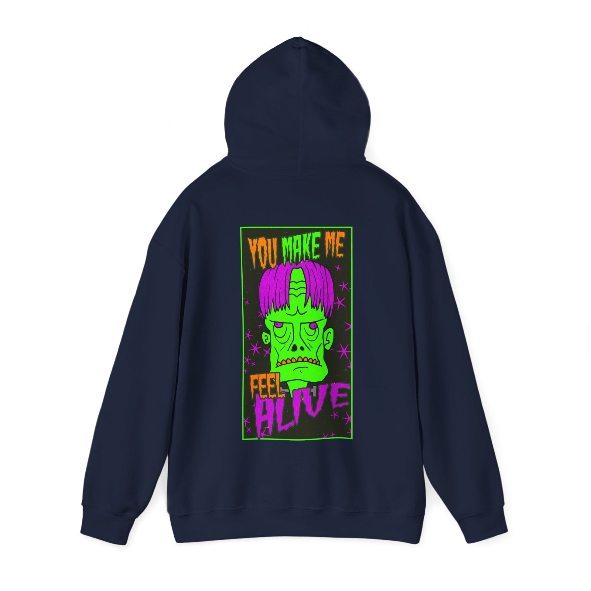 Unisex Hooded Sweatshirt - Frankenstein Monster Design - ALIQUOS