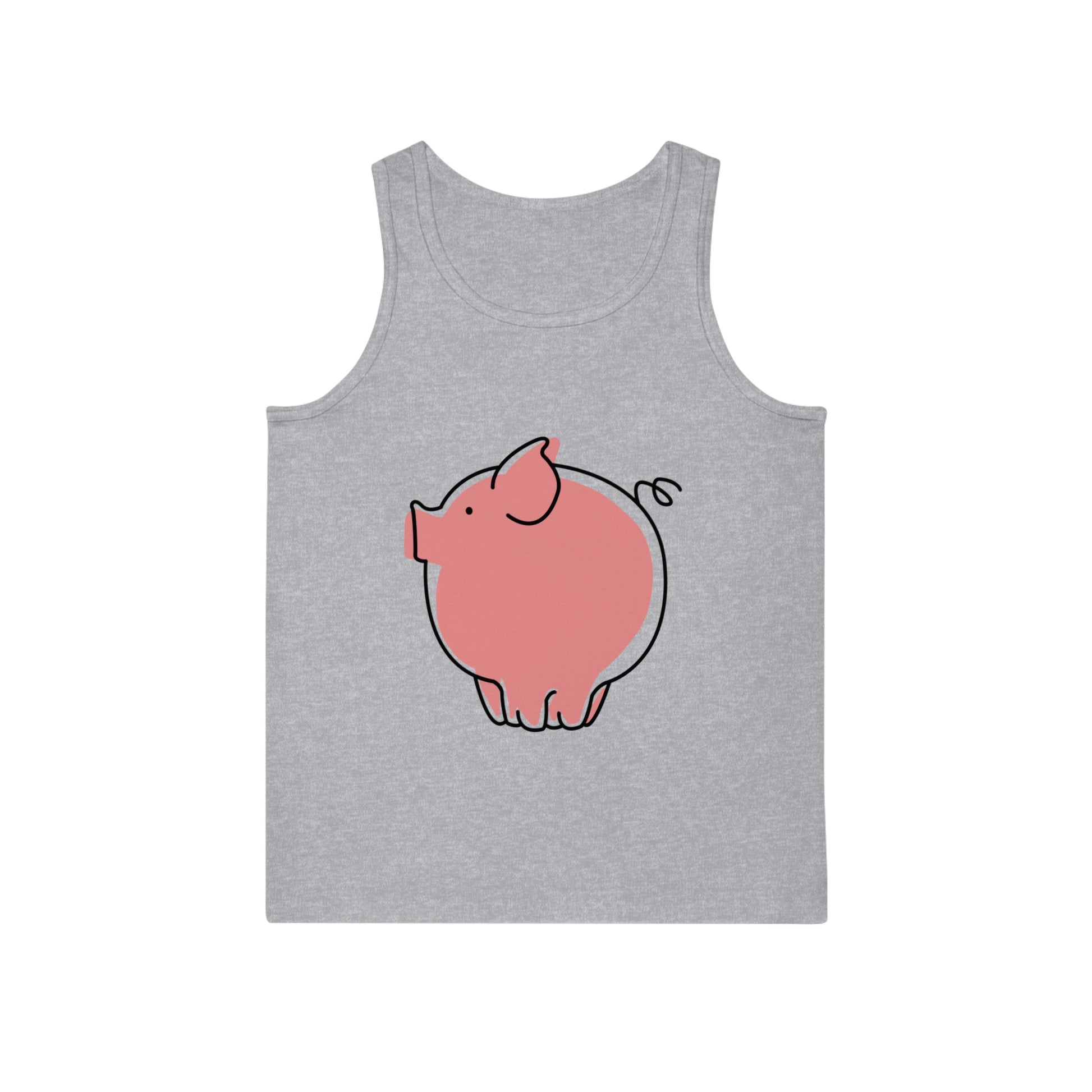 Pudgy Piggy Unisex Softstyle Tank Top - ALIQUOS