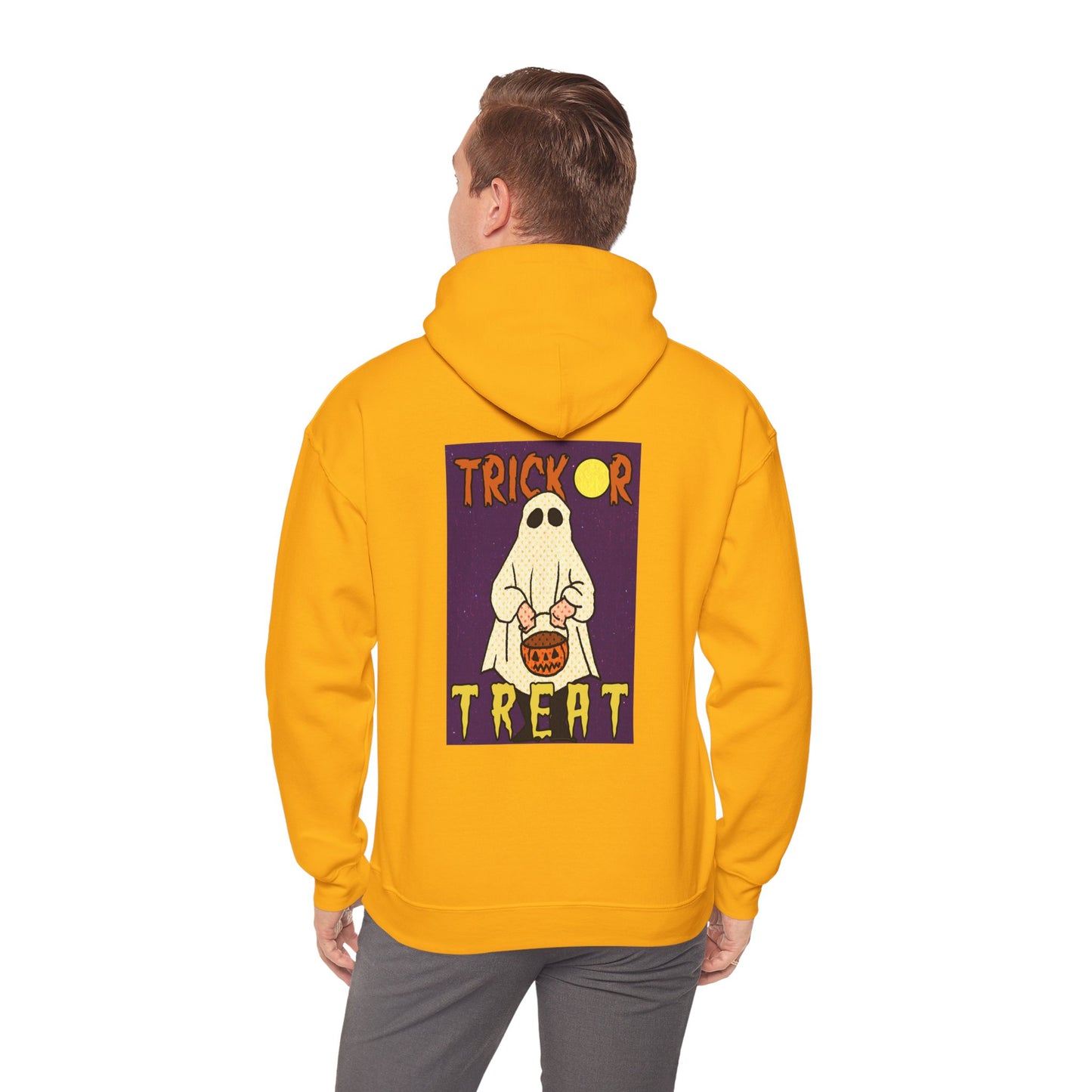 Sweat à capuche unisexe - Motif « Trick or Treat Ghost » 