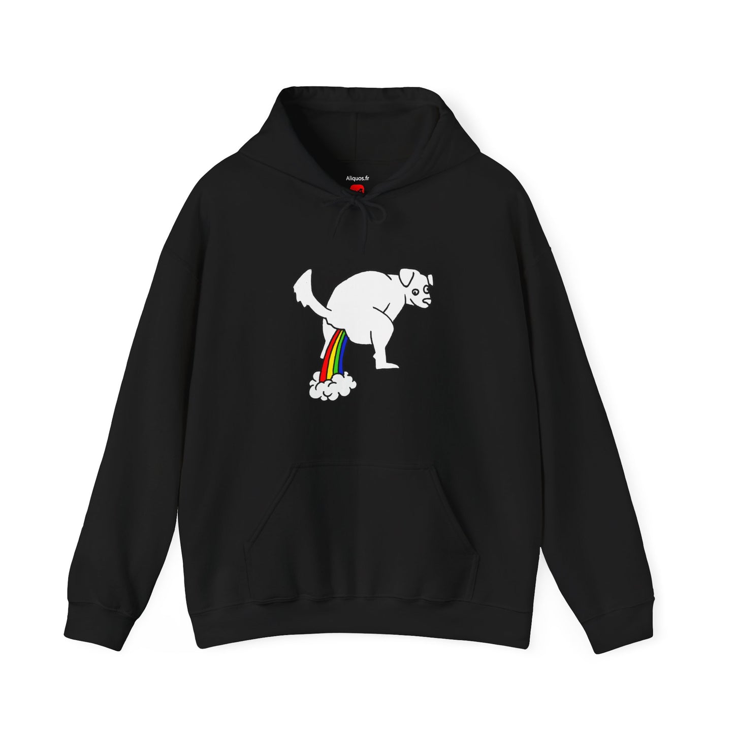 Unisex Hooded Sweatshirt -  Doggy Rainbow Factory - ALIQUOS