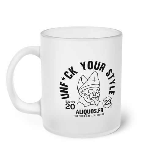 Evil Bishop Frosted Glass Mug - ALIQUOS