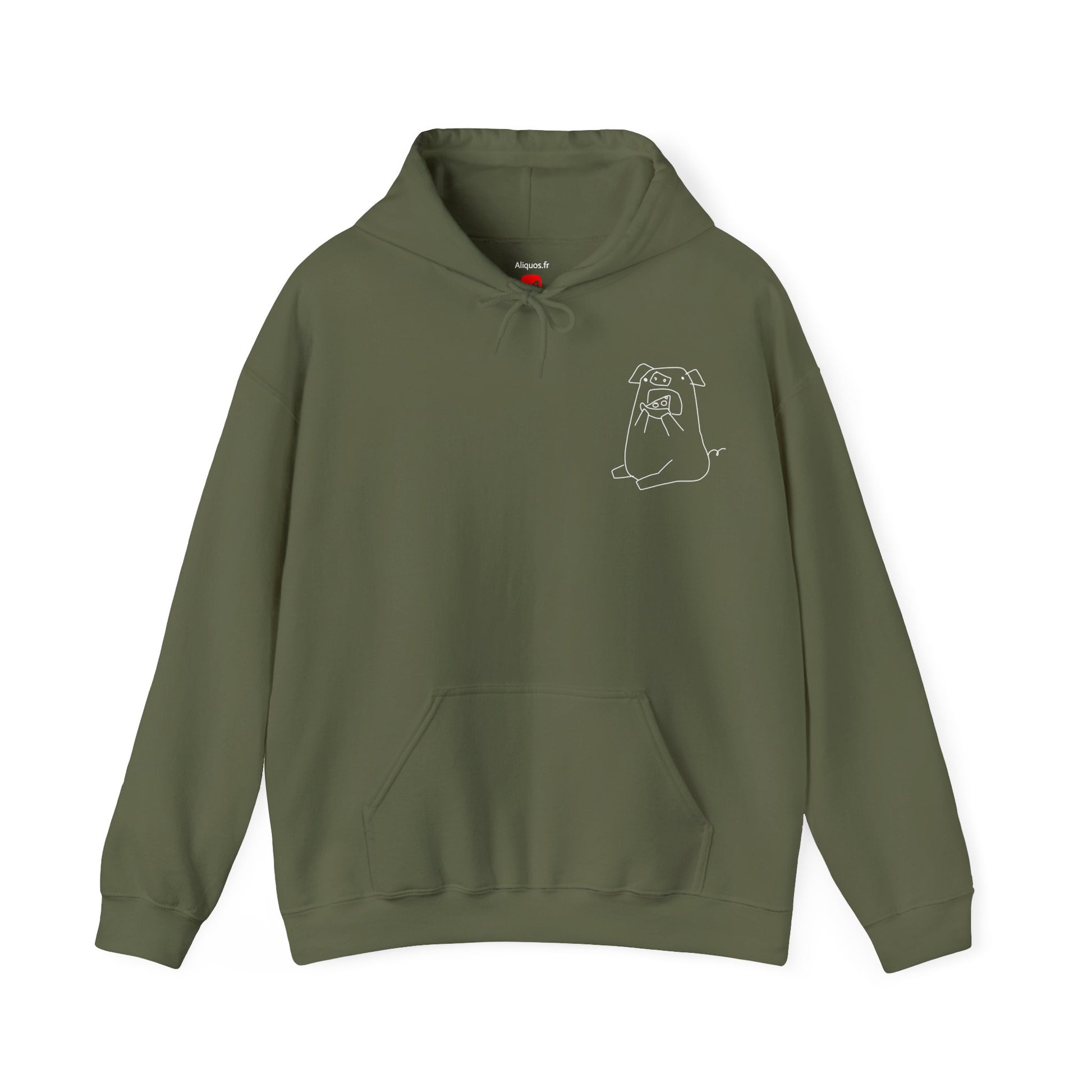 Pizza Piggy Unisex Hooded Sweatshirt - ALIQUOS