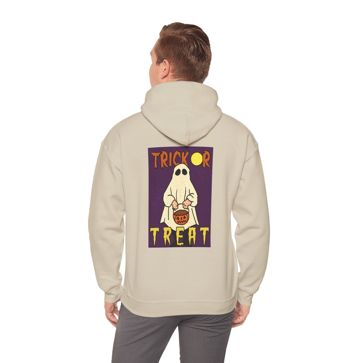 Sweat à capuche unisexe - Motif « Trick or Treat Ghost » 