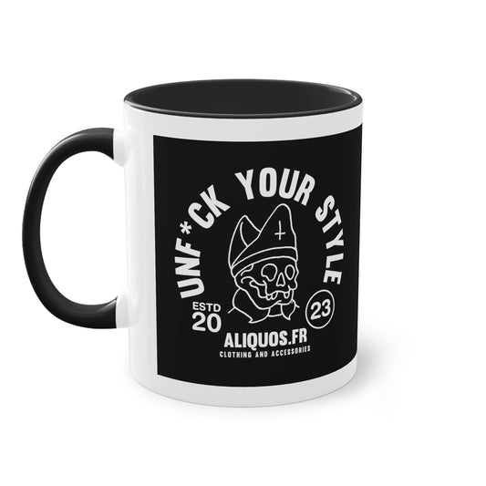 Evil Bishop Two-Tone Coffee Mug, 11oz - ALIQUOS