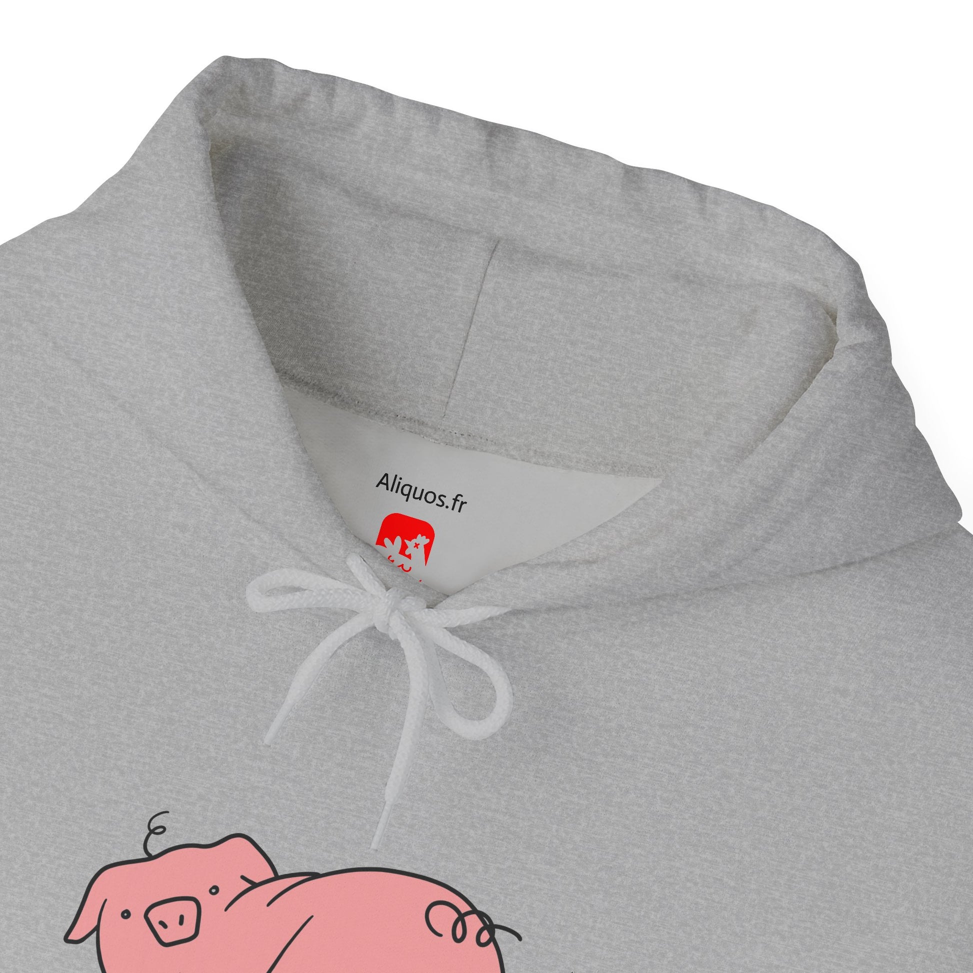 Piggy Rear Unisex Hooded Sweatshirt - ALIQUOS