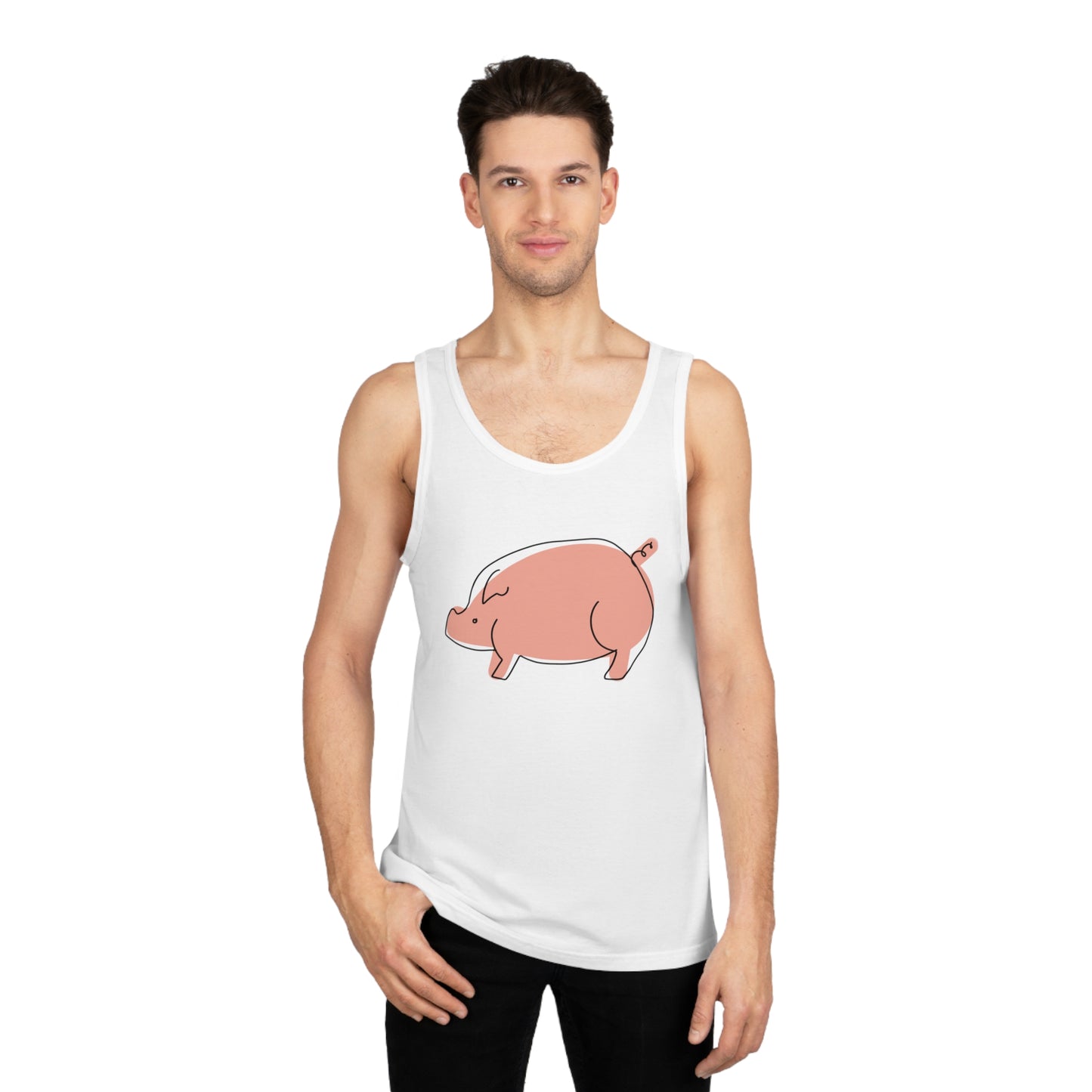 Chubby Piggy Unisex Softstyle Tank Top - ALIQUOS