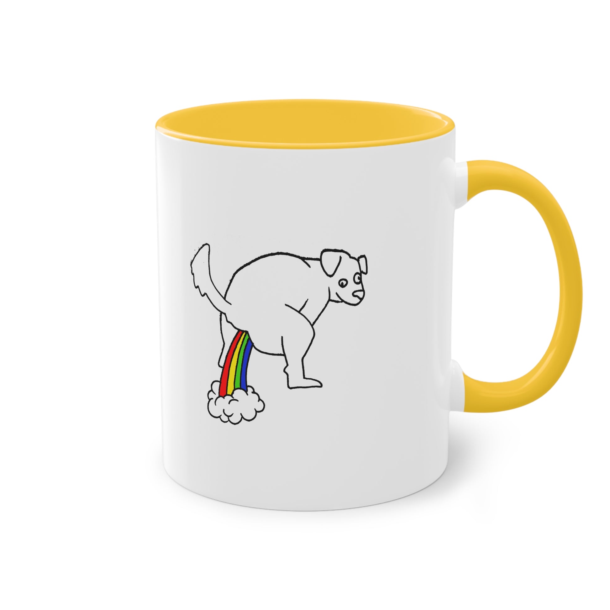 Two Tone Mug - Doggy Rainbow Factory - ALIQUOS