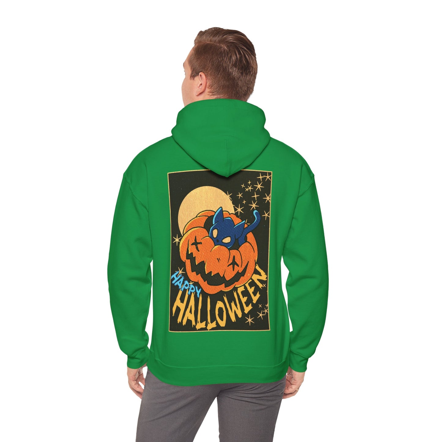 Sweat à capuche unisexe - Motif « Kitty Pumpkin » 