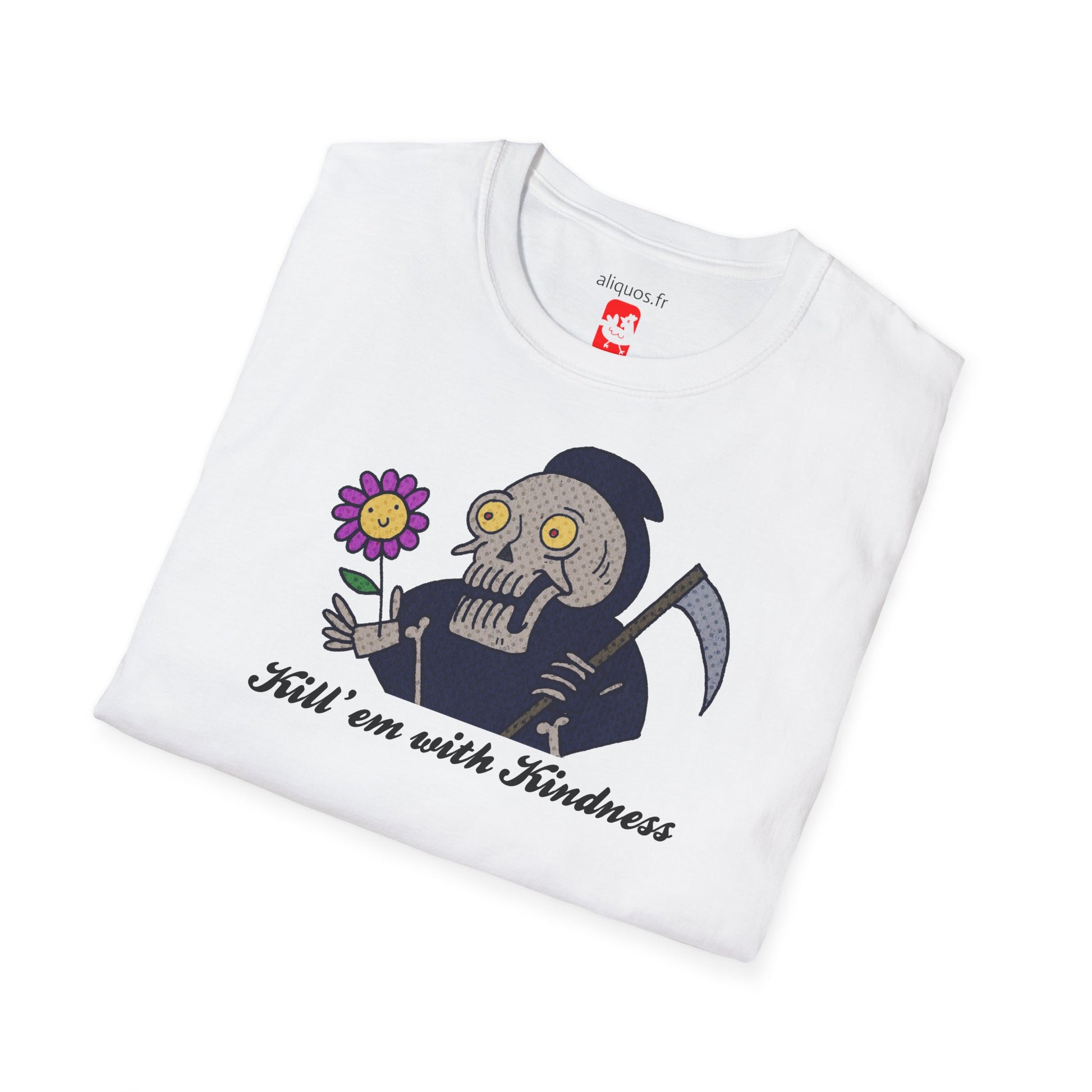 Unisex Tee - Kill Them With Kindness Design - ALIQUOS