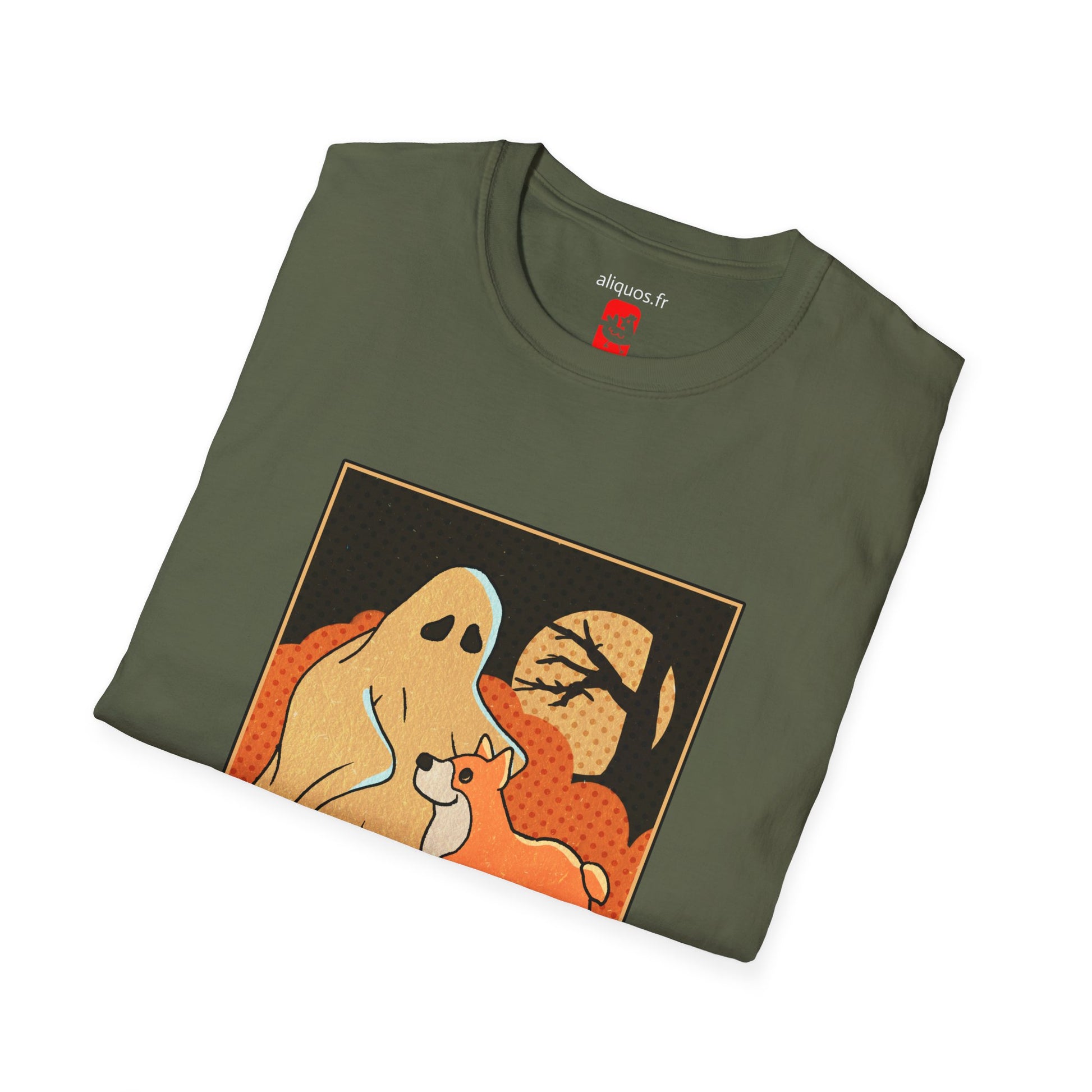 Unisex T-Shirt - 'Dogs won't ghost you' - ALIQUOS
