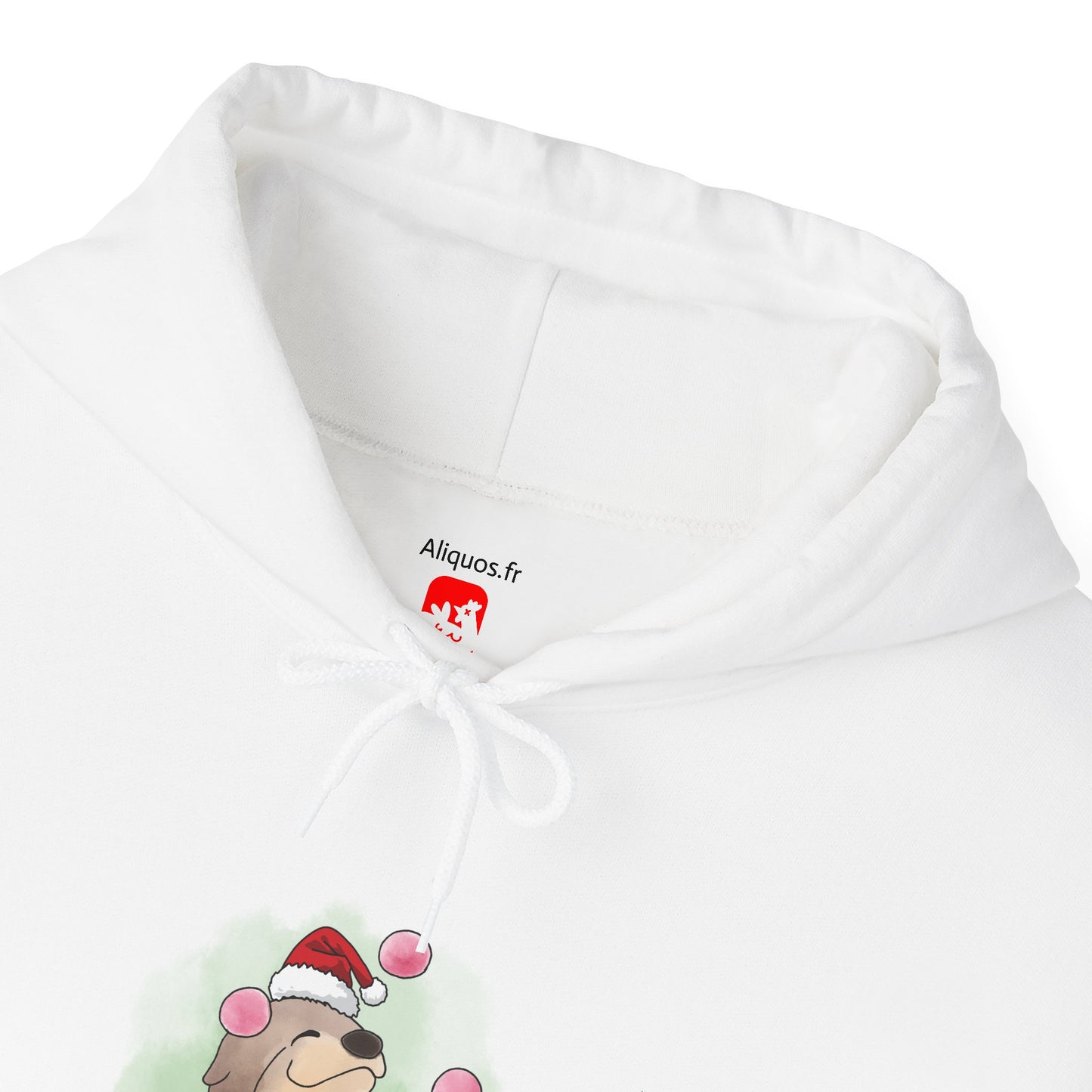 Sweat à capuche unisexe - Loutre de Noël 10 