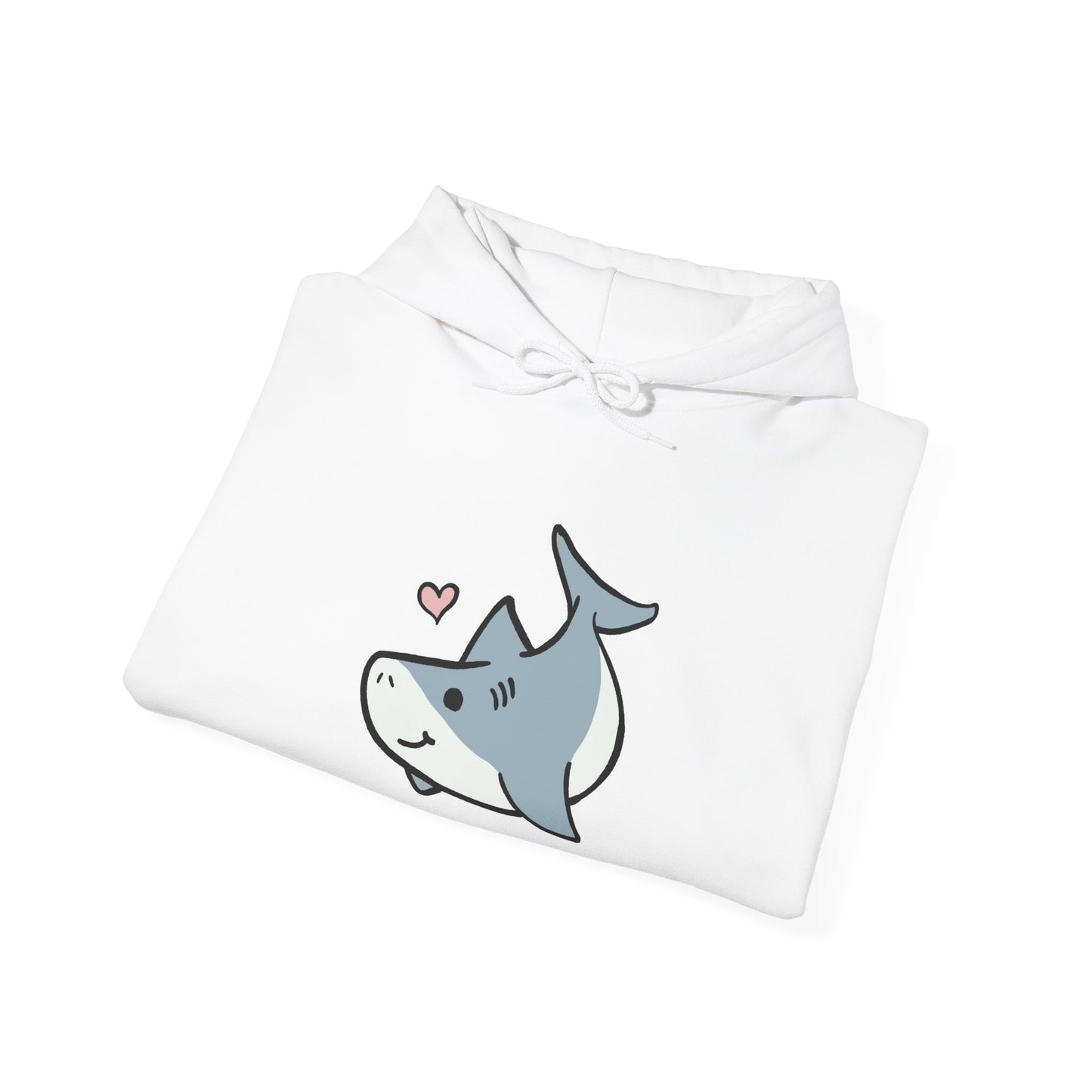 Sweat à capuche unisexe - Love Shark - Aliquos 