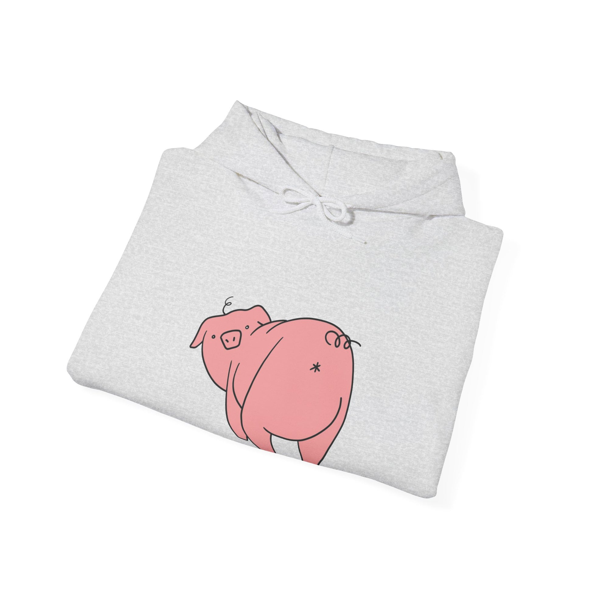 Piggy Rear Unisex Hooded Sweatshirt - ALIQUOS