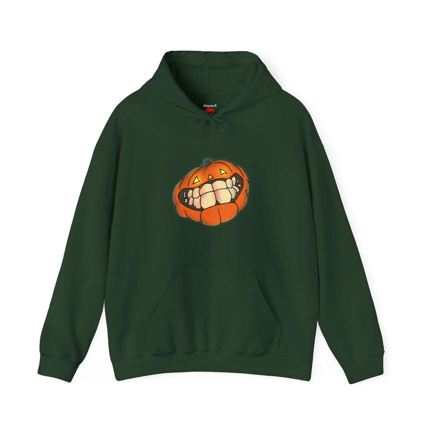 Sweat à capuche unisexe - Motif « citrouille souriante » 
