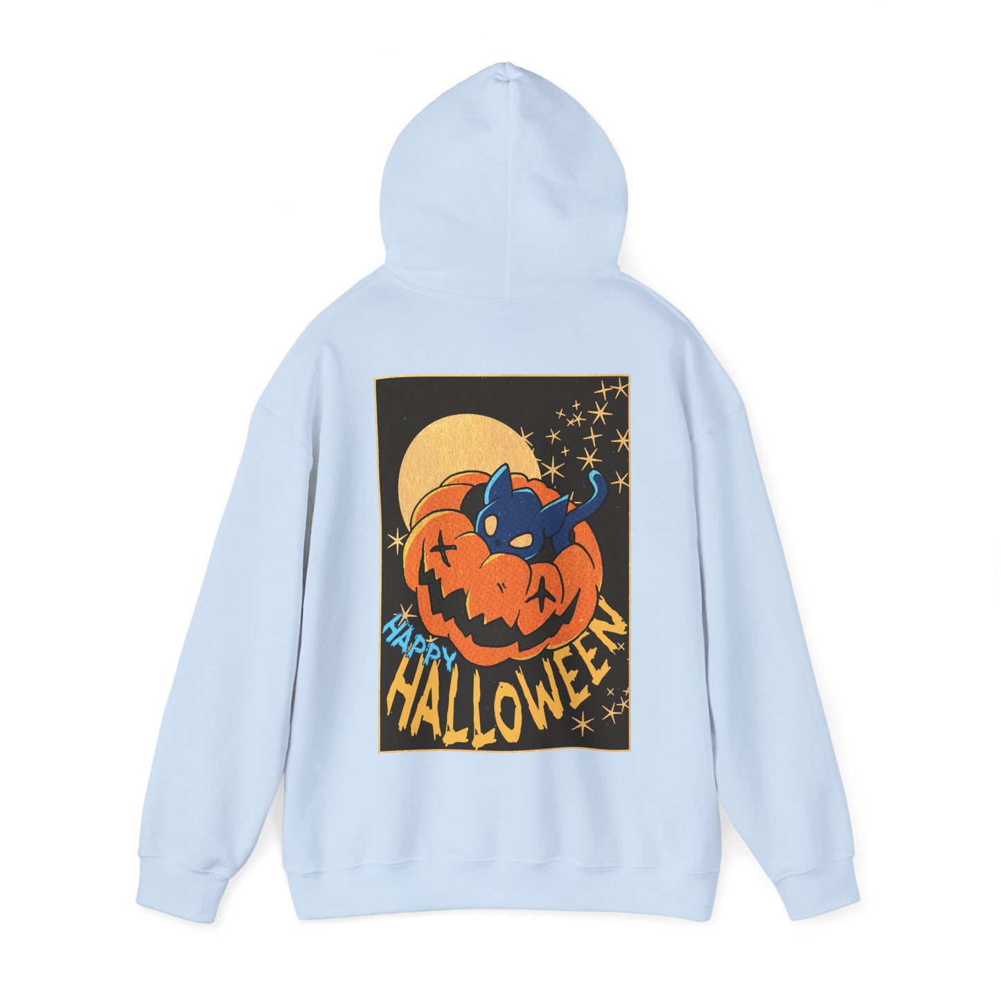 Sweat à capuche unisexe - Motif « Kitty Pumpkin » 