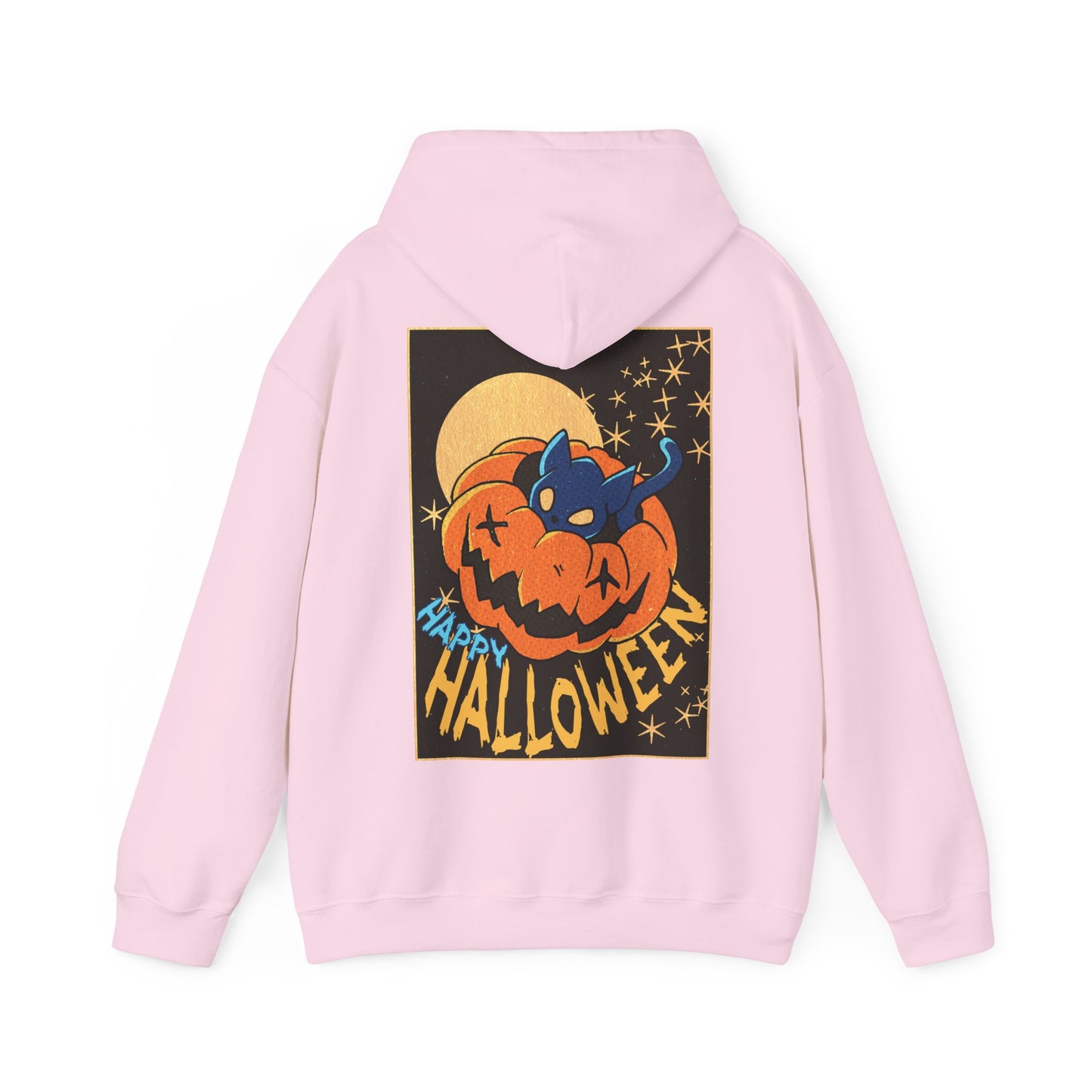 Sweat à capuche unisexe - Motif « Kitty Pumpkin » 