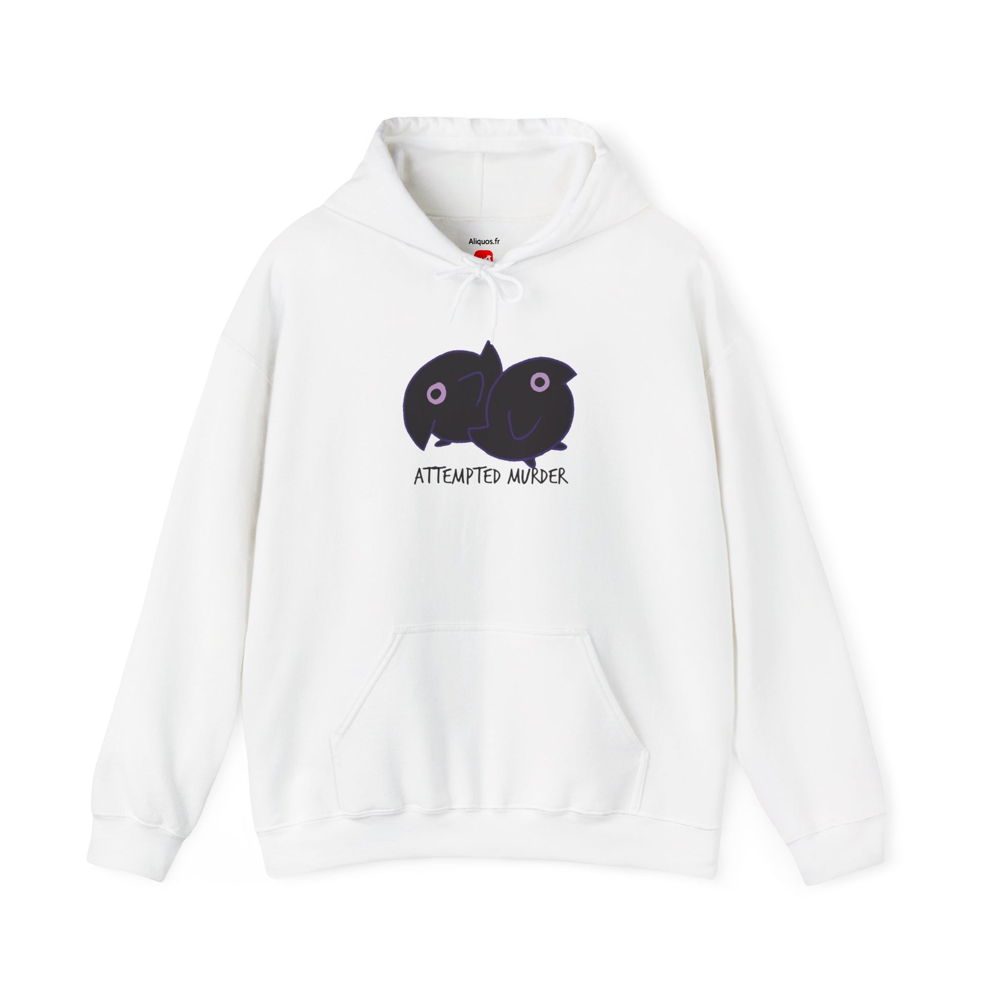 Unisex Hooded Sweatshirt -  Attempted Murder Design - ALIQUOS