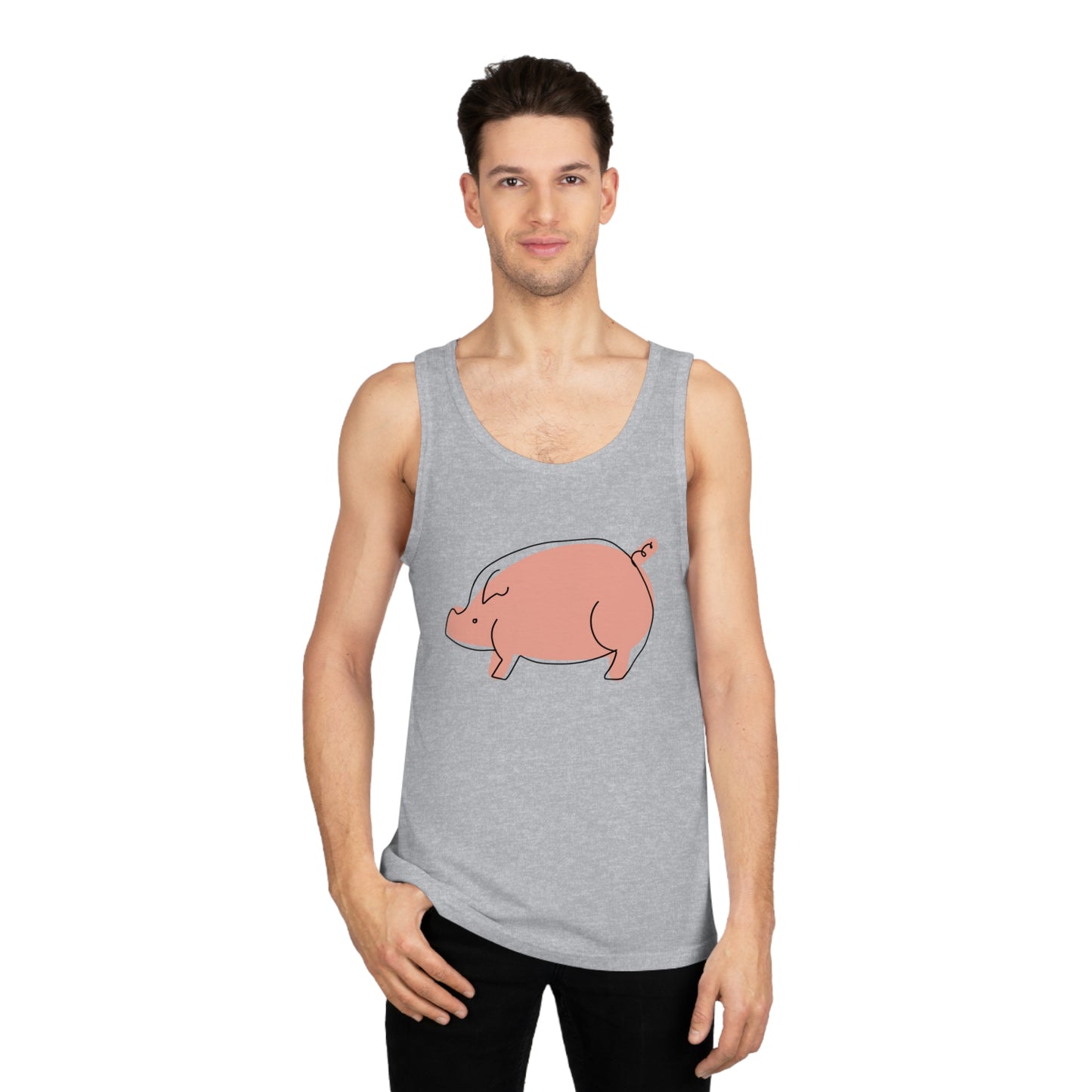 Chubby Piggy Unisex Softstyle Tank Top - ALIQUOS