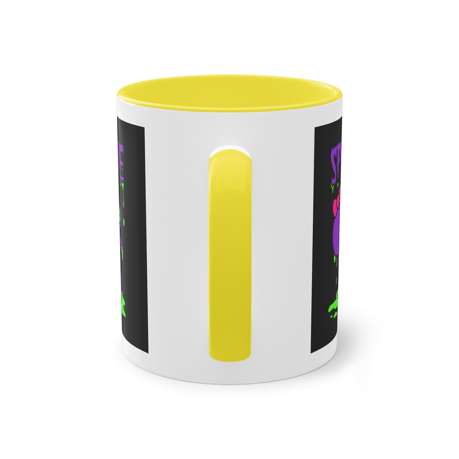 Two Tone Mug - Three-Eyed Skull 'Spookie' Design - ALIQUOS