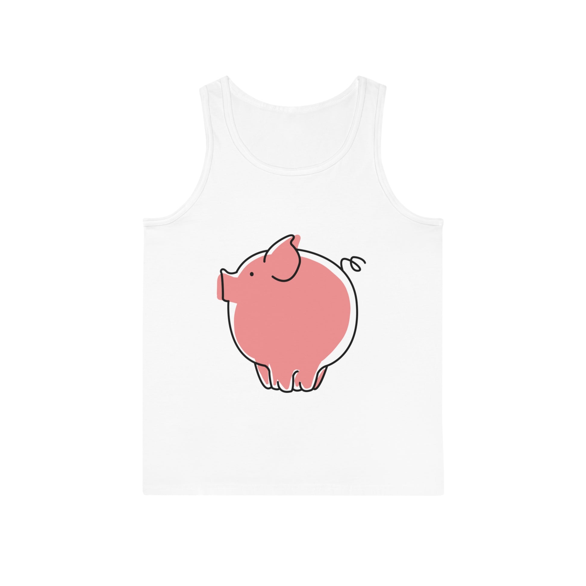 Pudgy Piggy Unisex Softstyle Tank Top - ALIQUOS