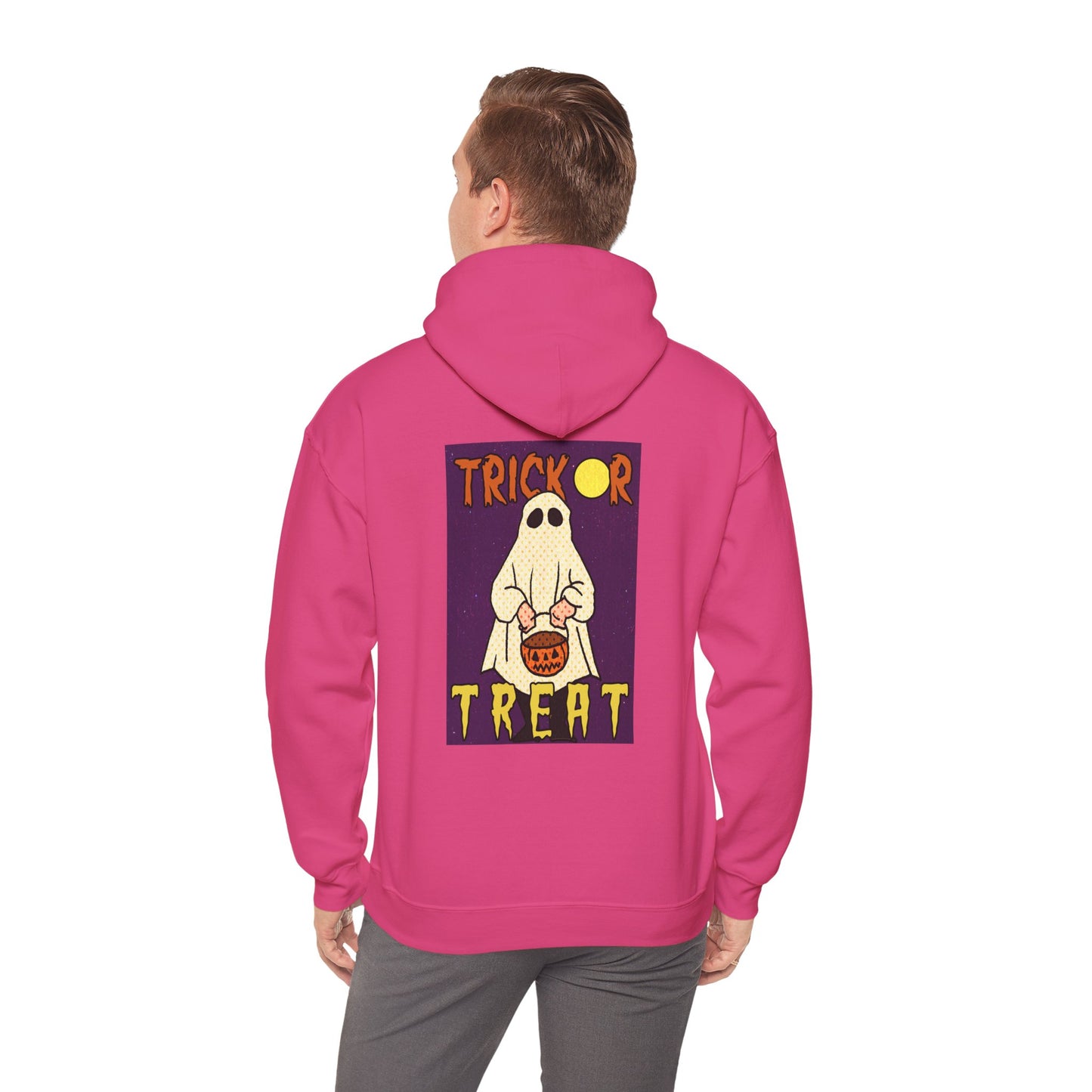 Sweat à capuche unisexe - Motif « Trick or Treat Ghost » 
