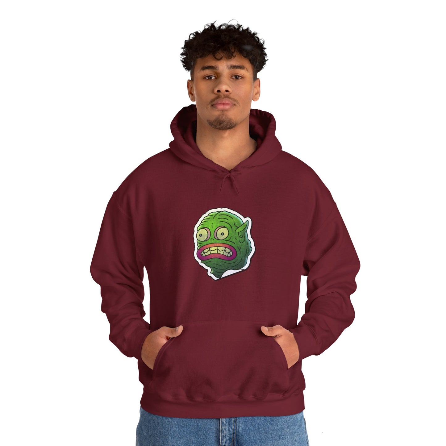 Unisex Hooded Sweatshirt - Water Monster Design - ALIQUOS