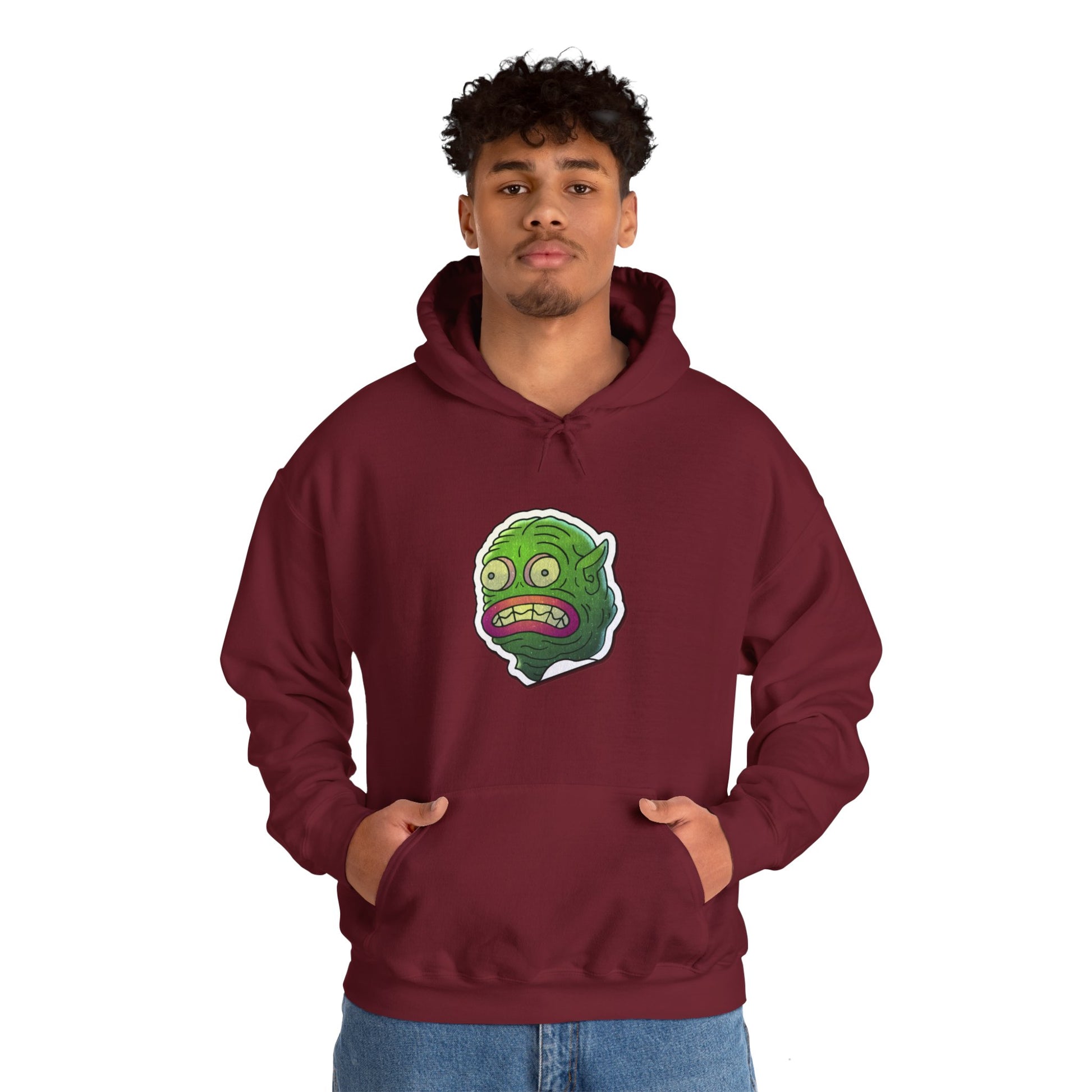 Unisex Hooded Sweatshirt - Water Monster Design - ALIQUOS