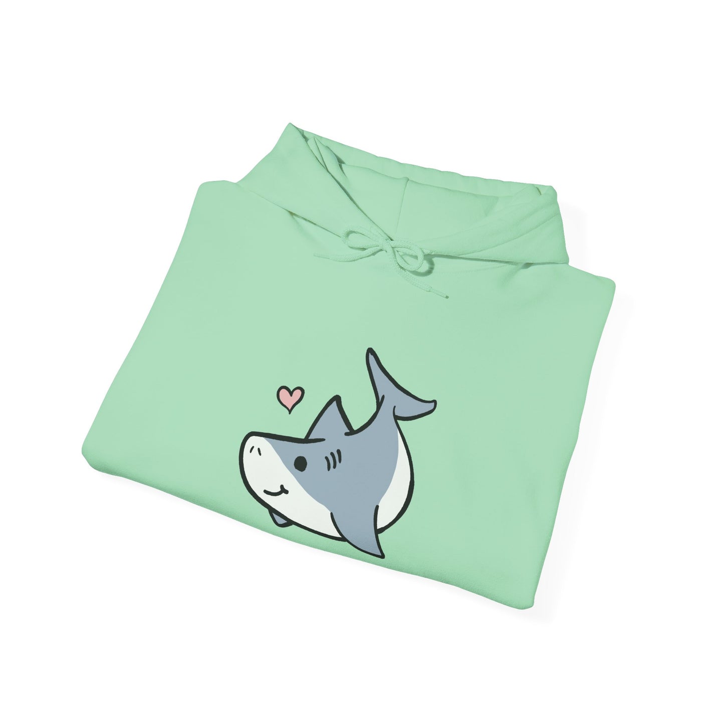 Sweat à capuche unisexe - Love Shark - Aliquos 