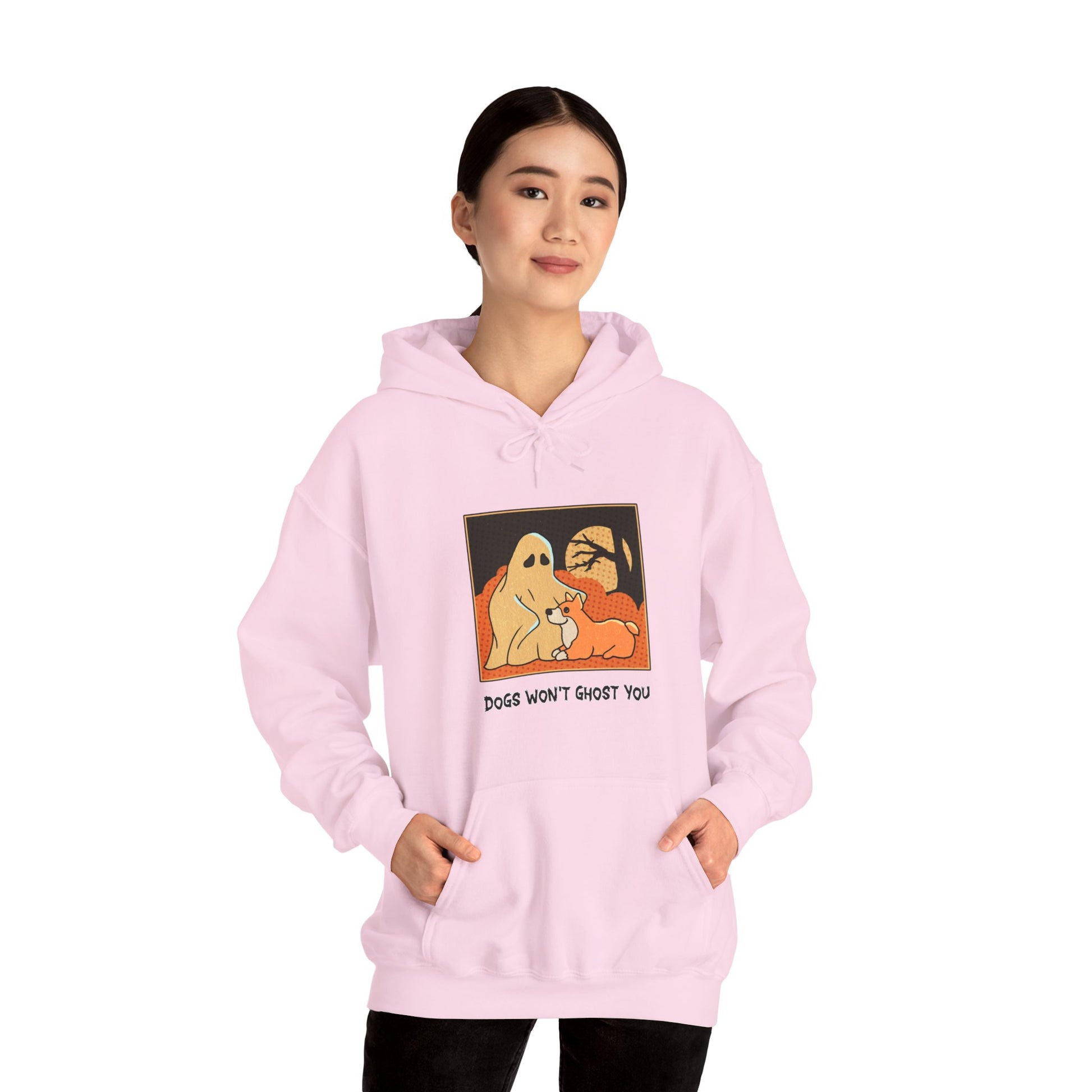 Unisex Hooded Sweatshirt -  'Dogs Won't Ghost You' - ALIQUOS