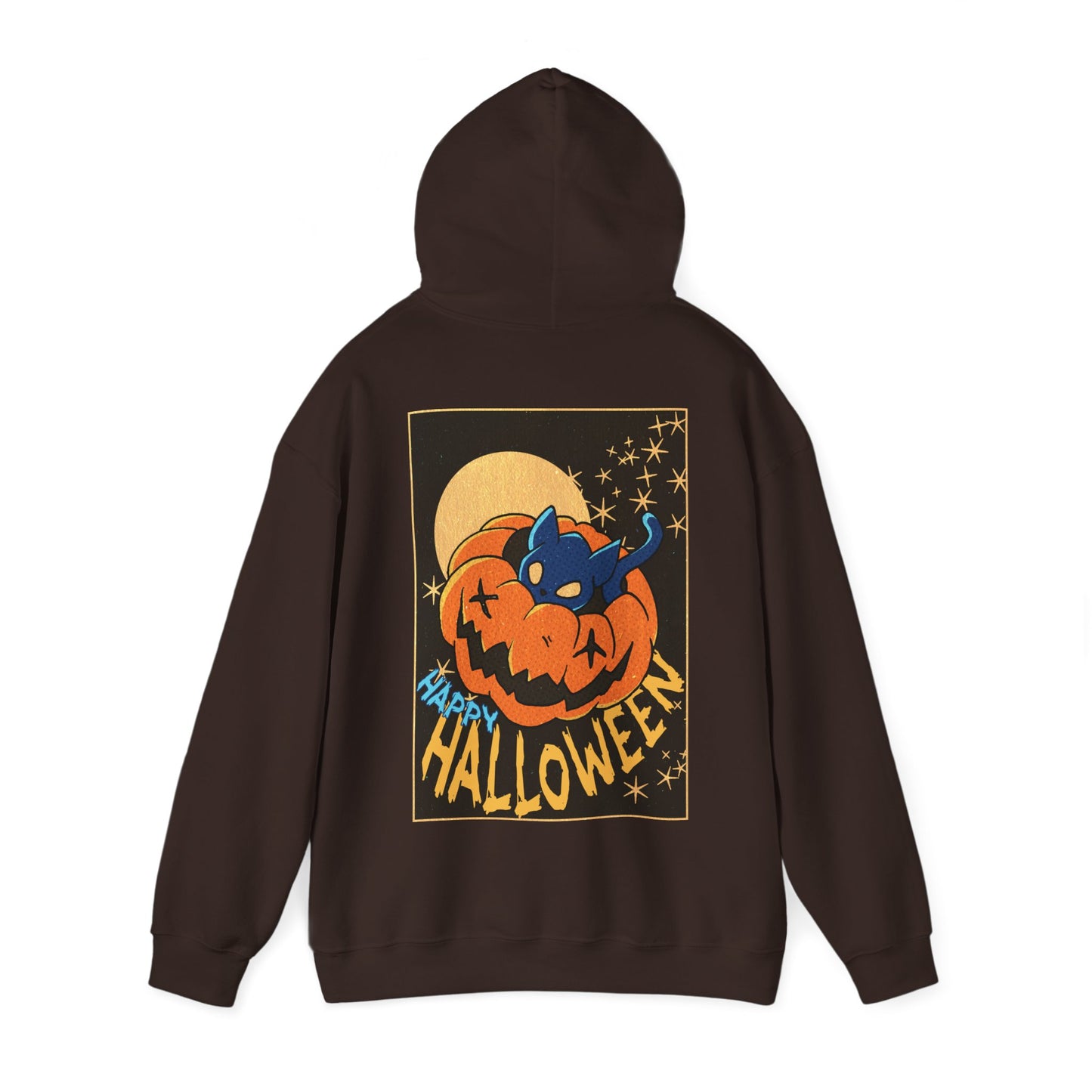 Sweat à capuche unisexe - Motif « Kitty Pumpkin » 
