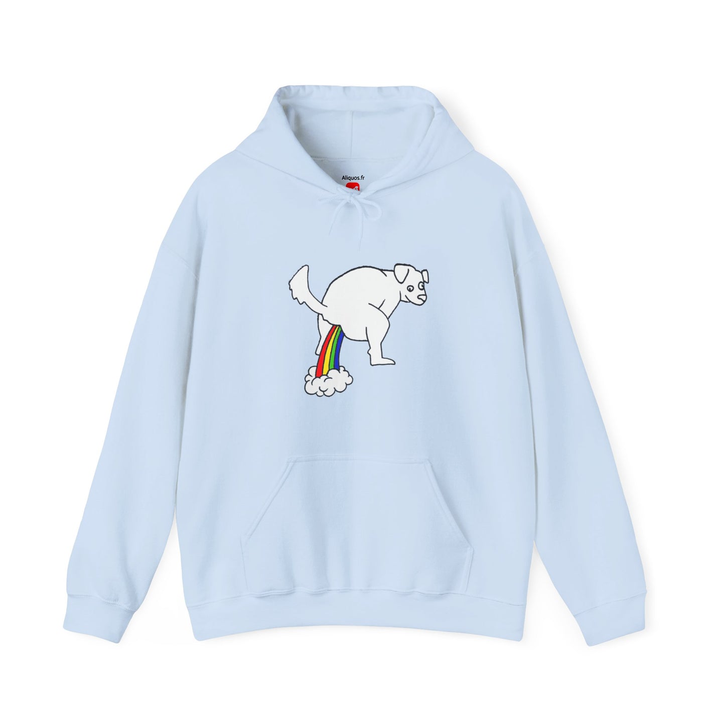 Unisex Hooded Sweatshirt -  Doggy Rainbow Factory - ALIQUOS