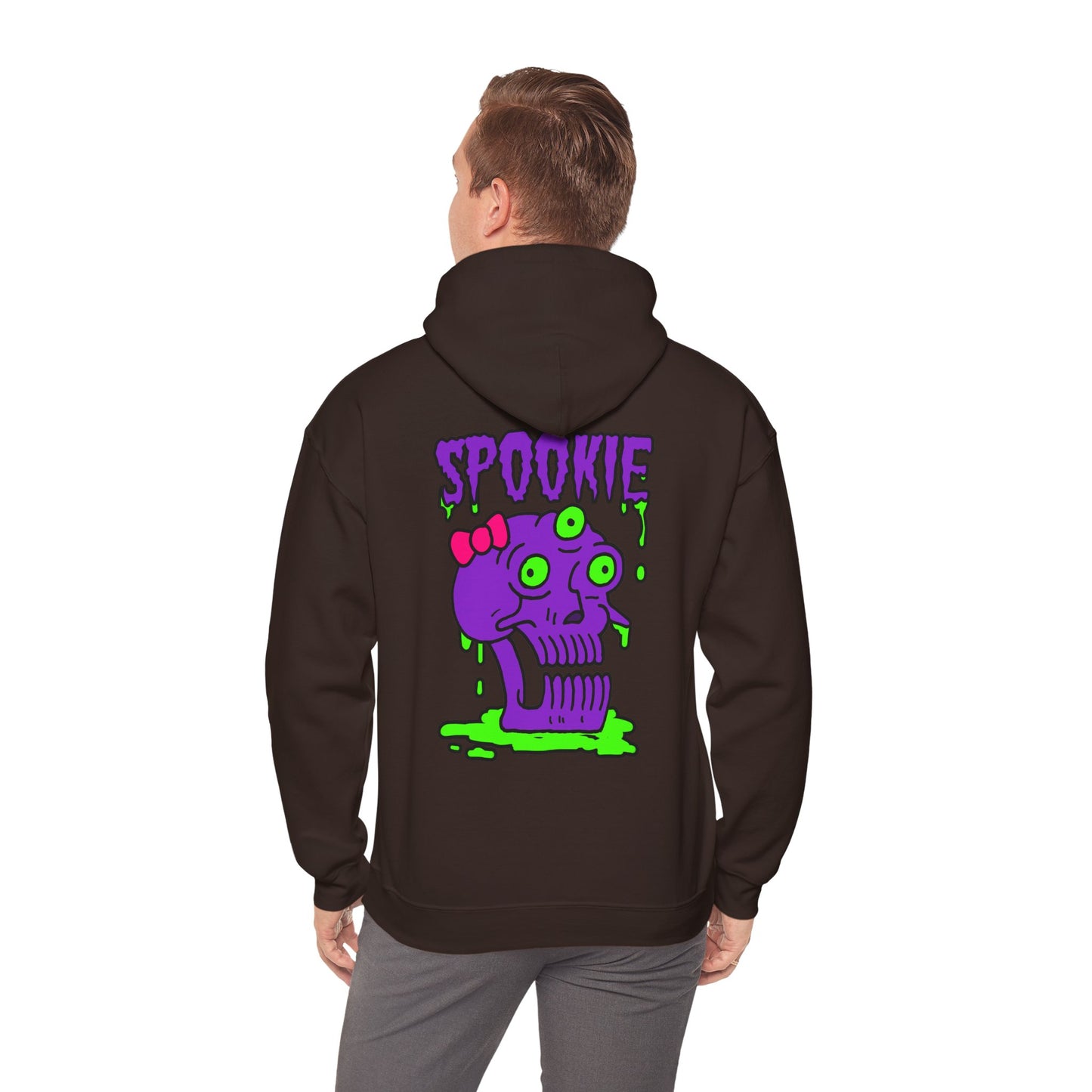 Unisex Hooded Sweatshirt -  Three-Eyed Skull 'Spookie' Design - ALIQUOS