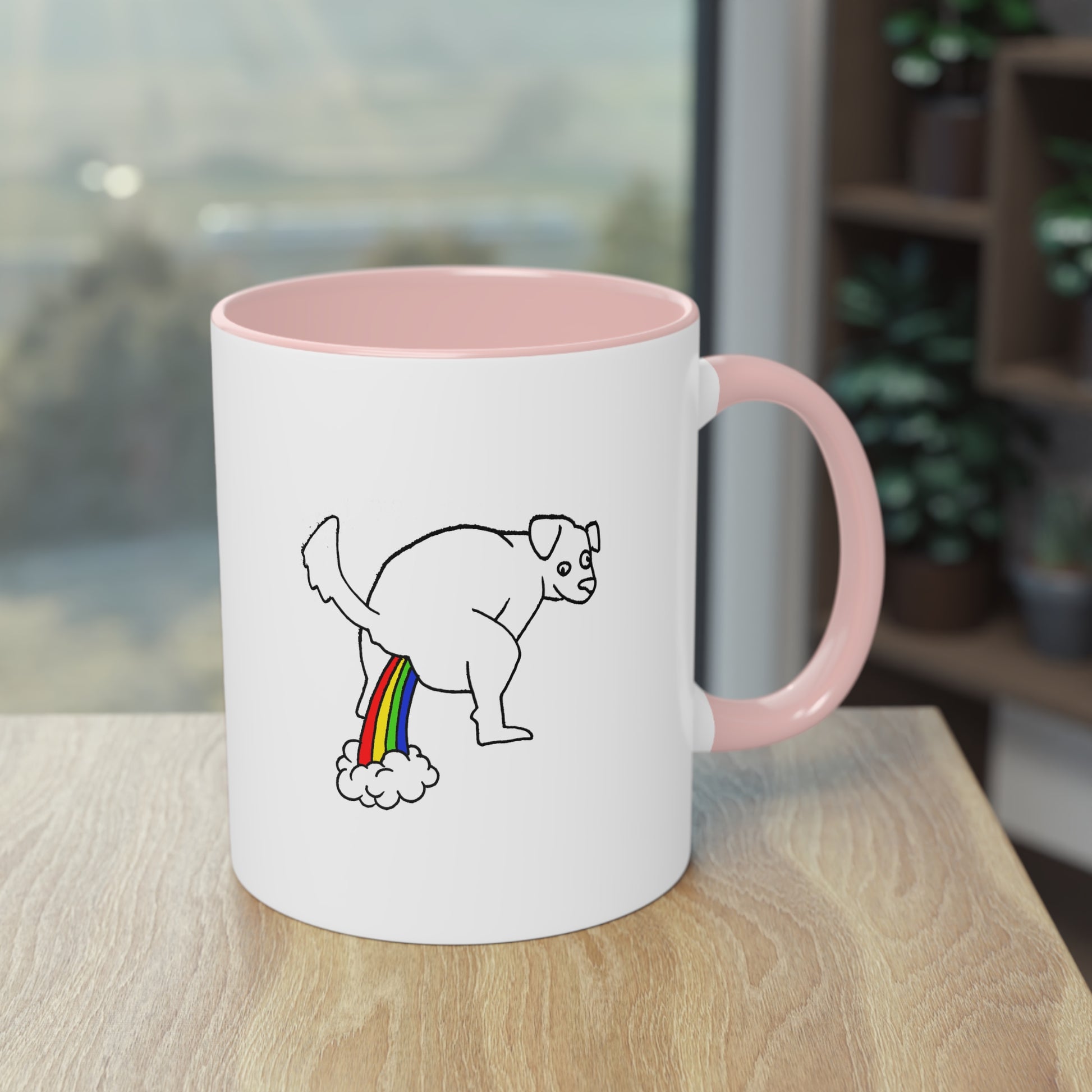 Two Tone Mug - Doggy Rainbow Factory - ALIQUOS
