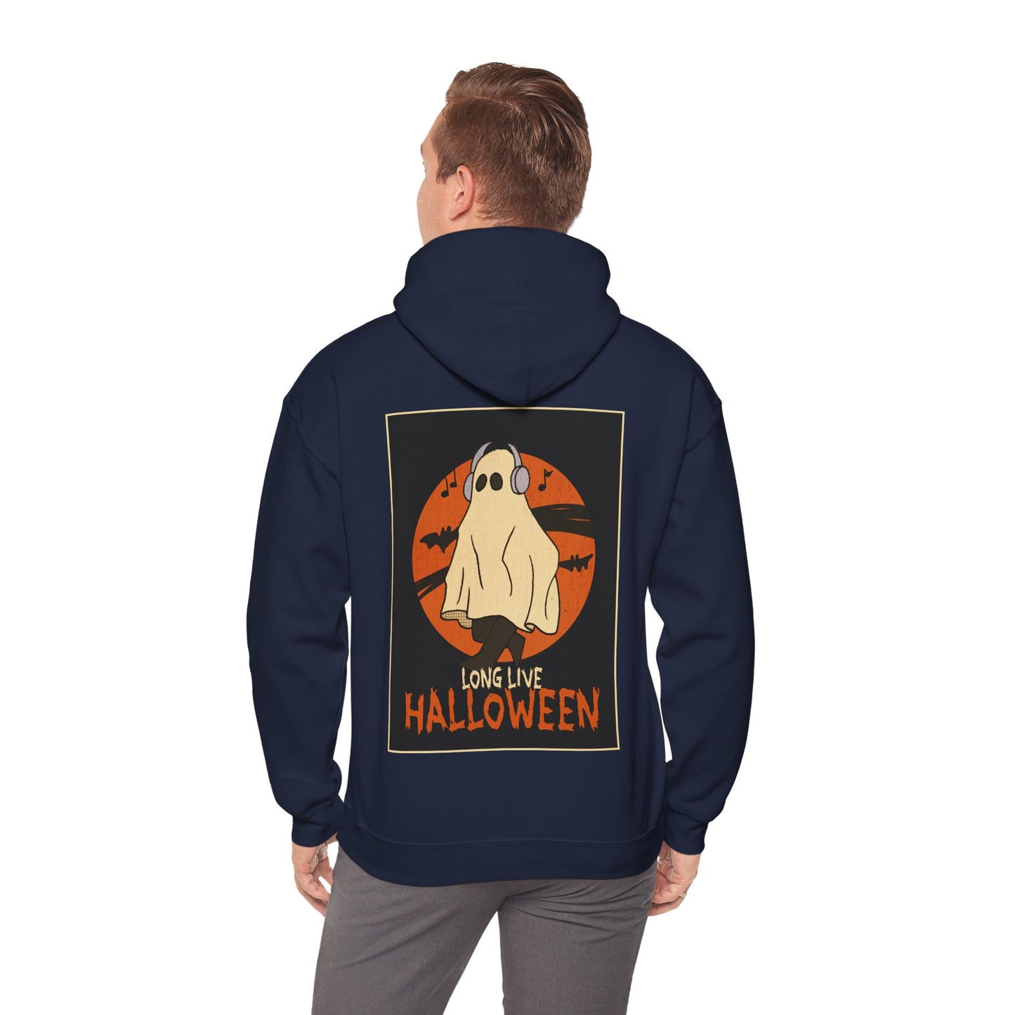 Sweat à capuche unisexe - Motif « Fantôme musical » 
